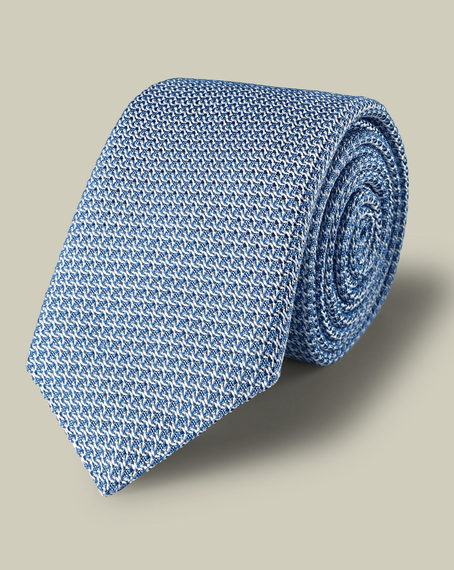 Silk Grenadine Italian Tie - Light Blue