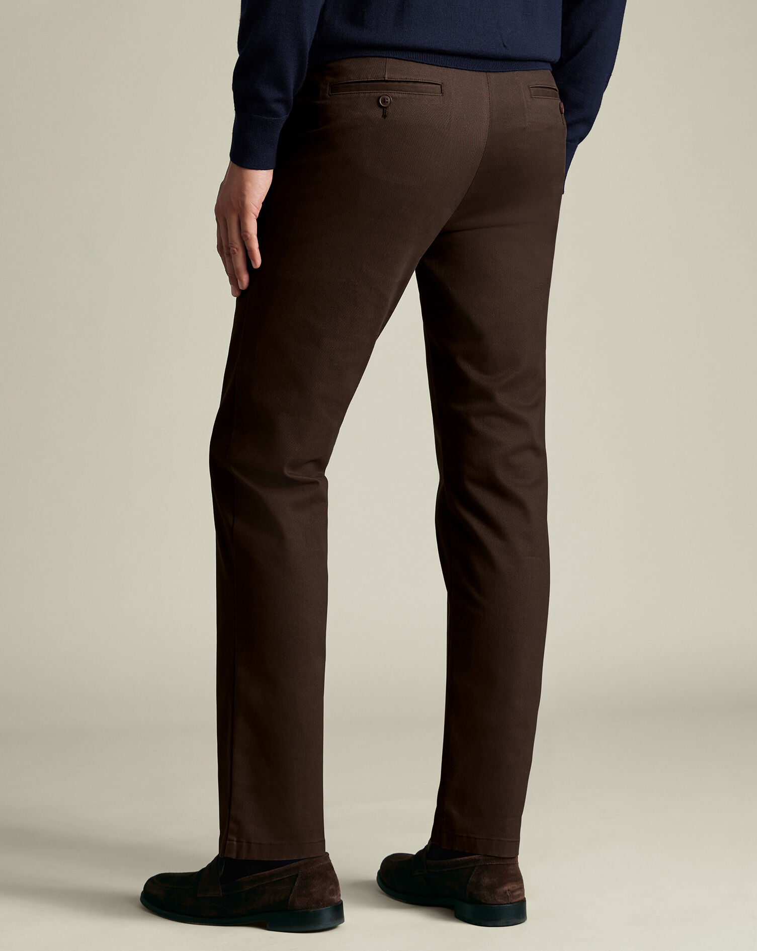 Ultimate Non-Iron Chinos - Chocolate Brown