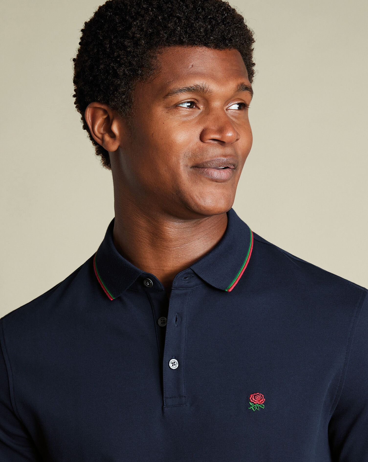 England Rugby Pique Polo - Navy