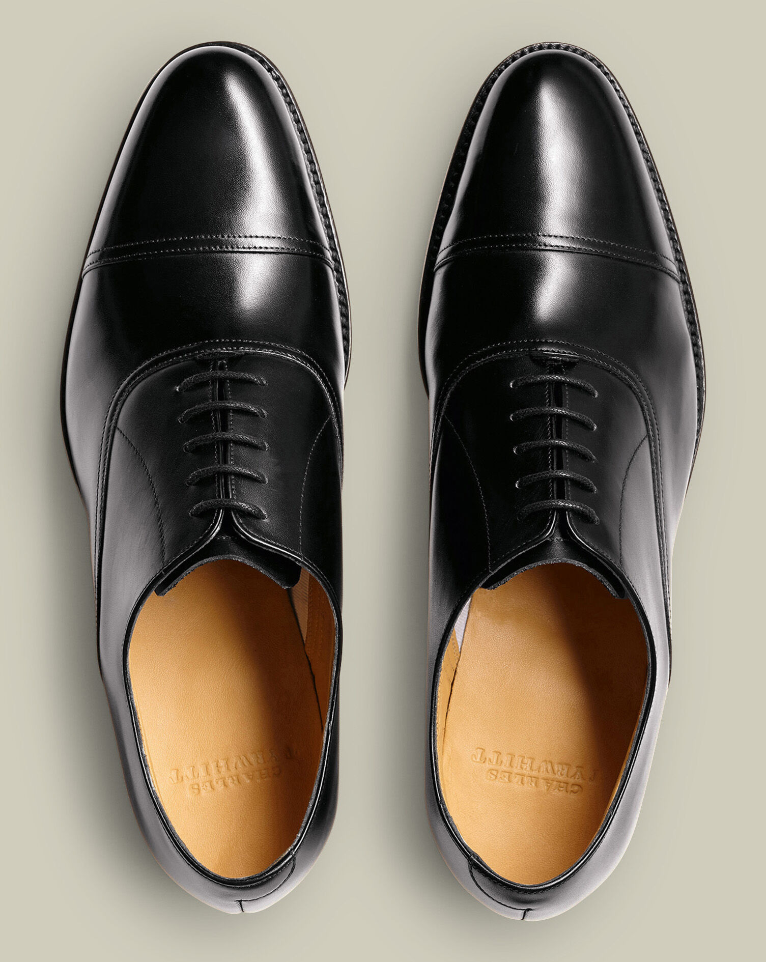 Leather Oxford Shoes - Black