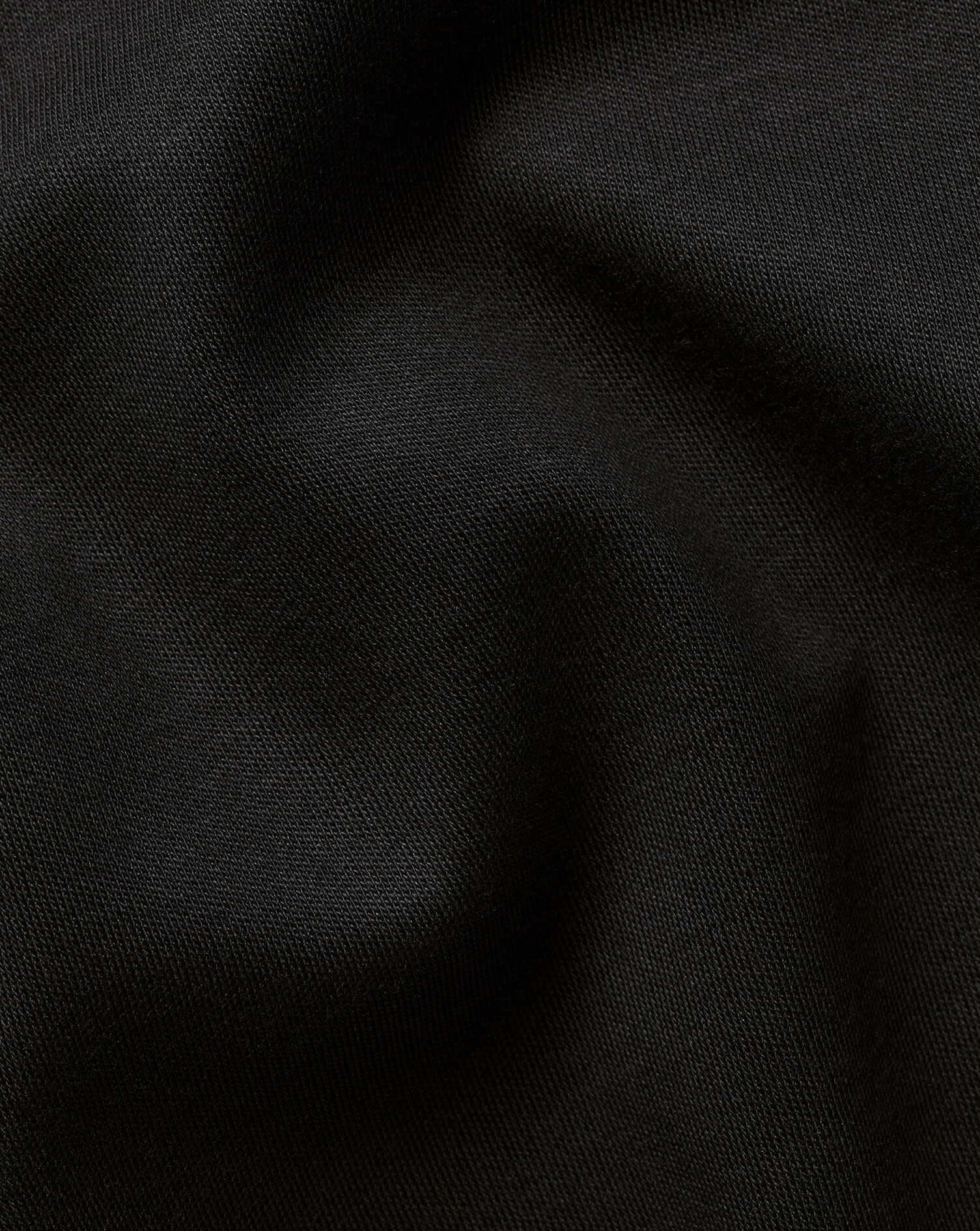 Long Sleeve Pique Polo - Black