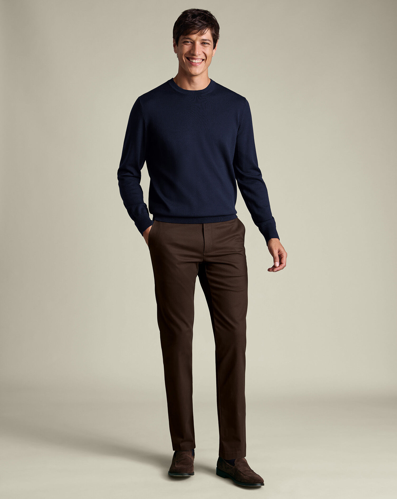 Ultimate Non-Iron Chinos - Chocolate Brown