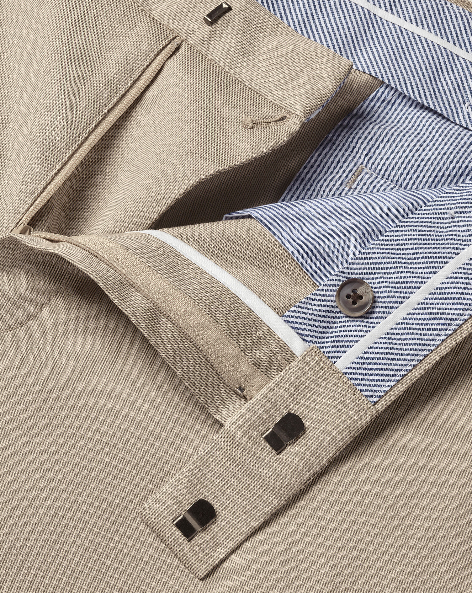 Smart Texture Pants - Limestone