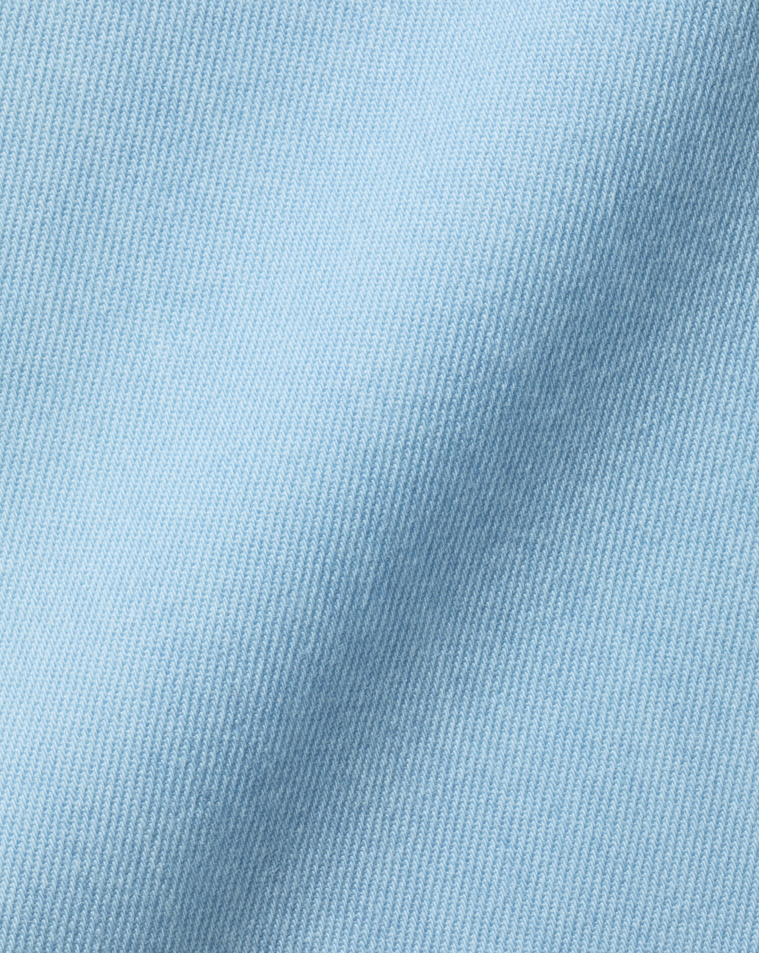 Spread Collar Denim Shirt - Light Blue