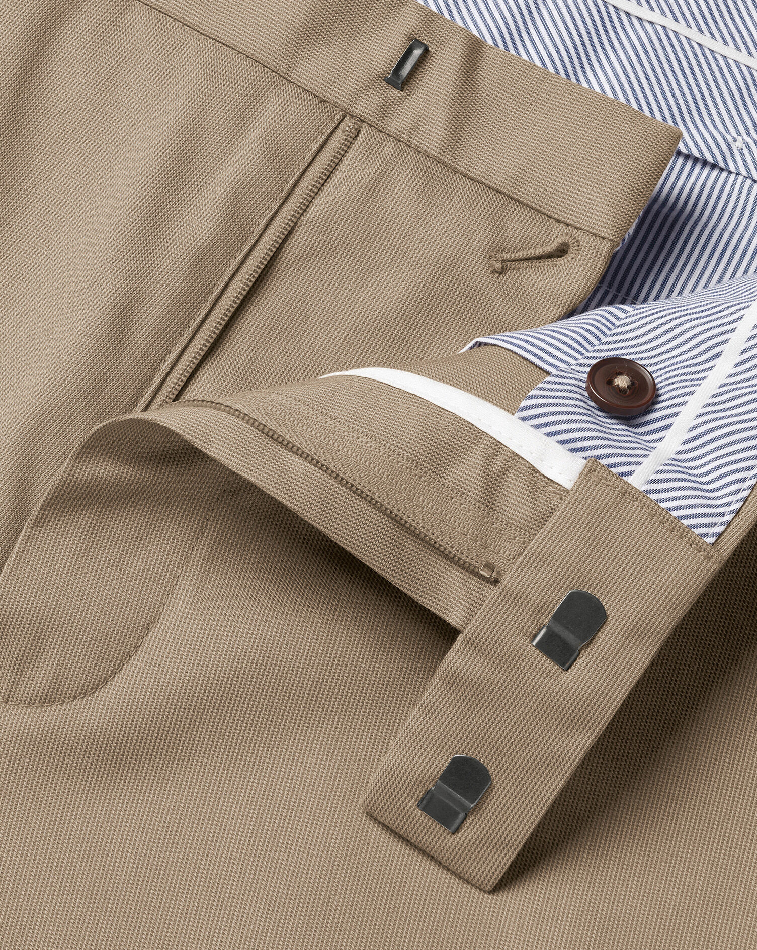 Smart Stretch Texture Pants - Stone