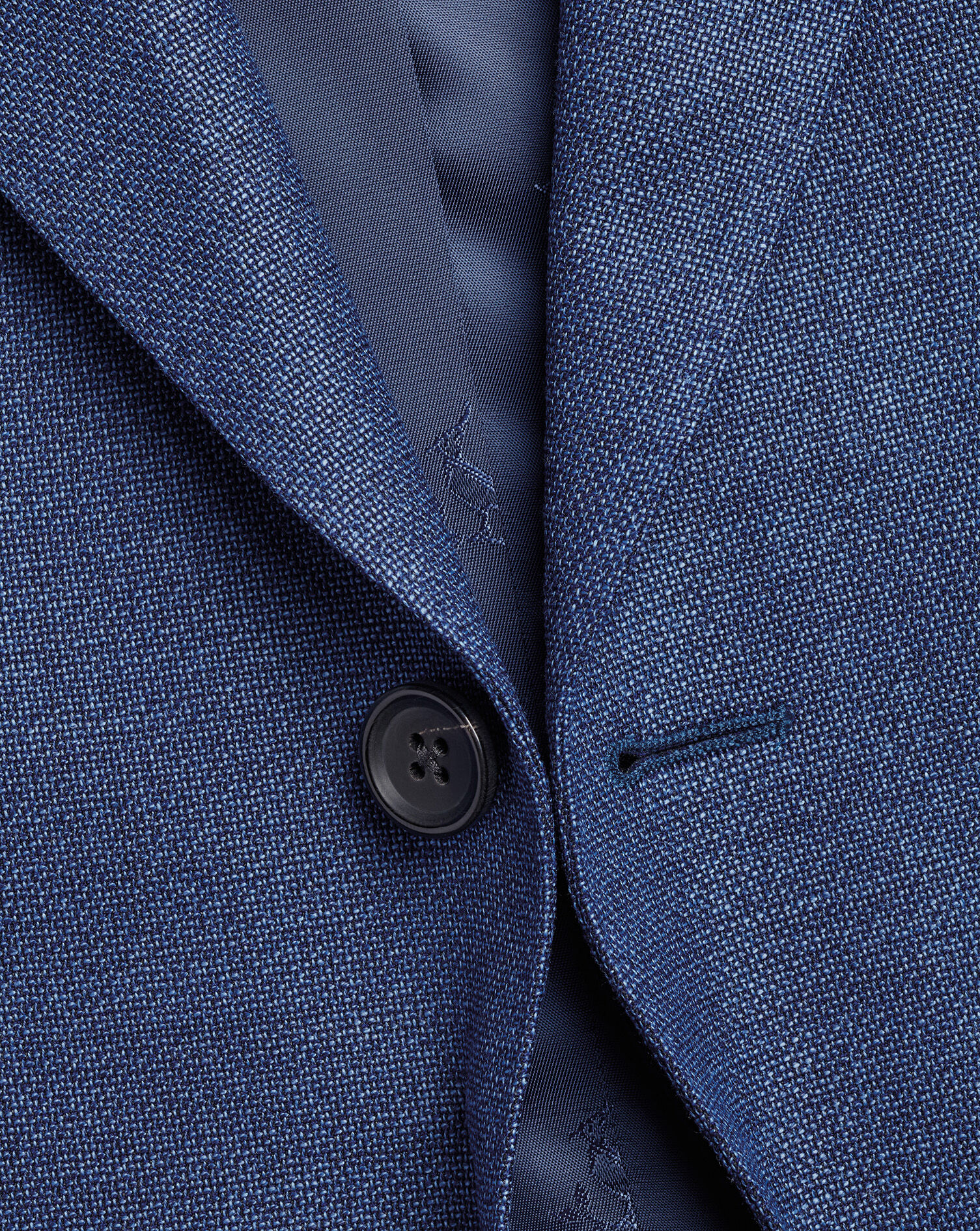 Luxury Italian Hopsack Jacket - Royal Blue