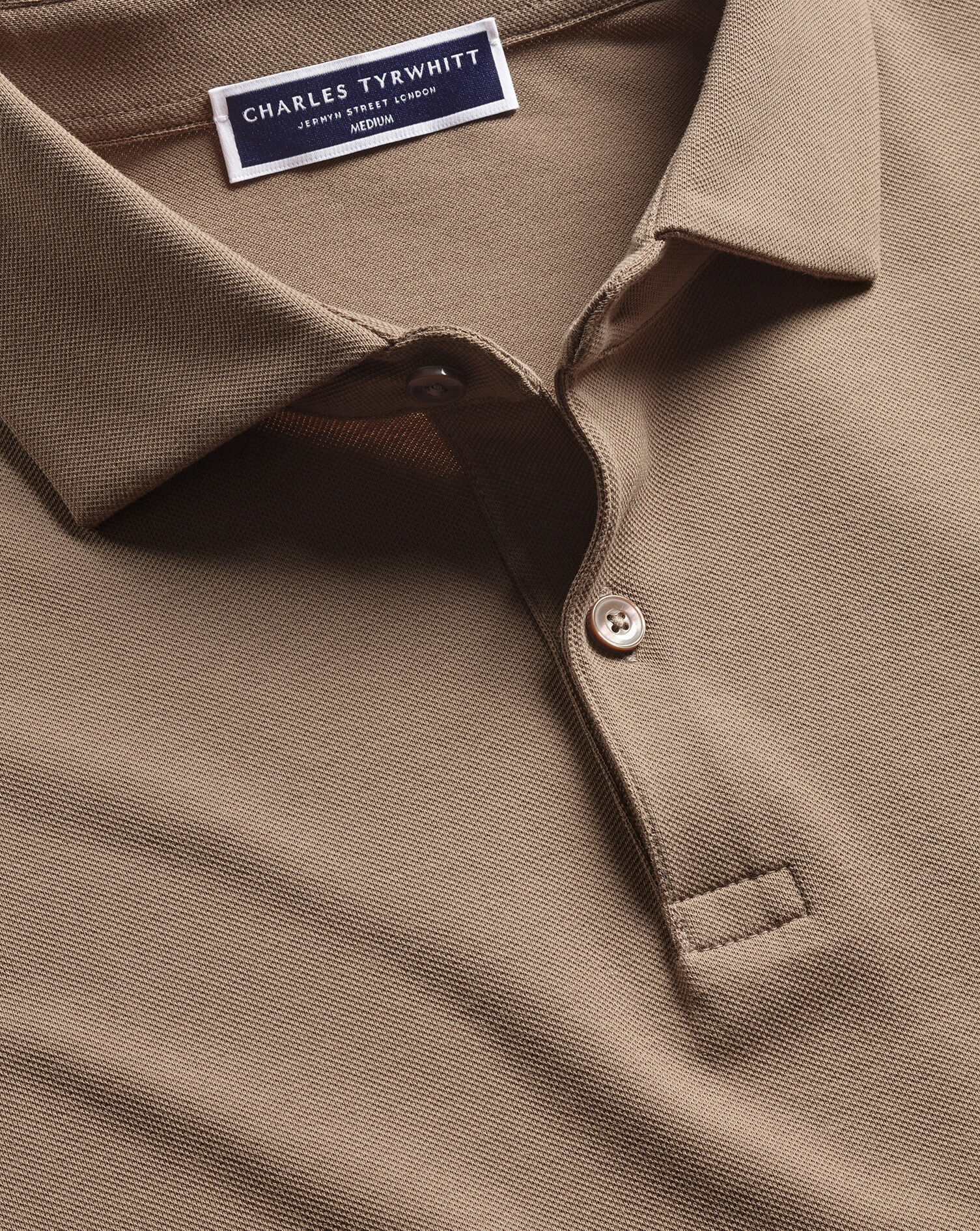 Smart Pique Polo - Camel