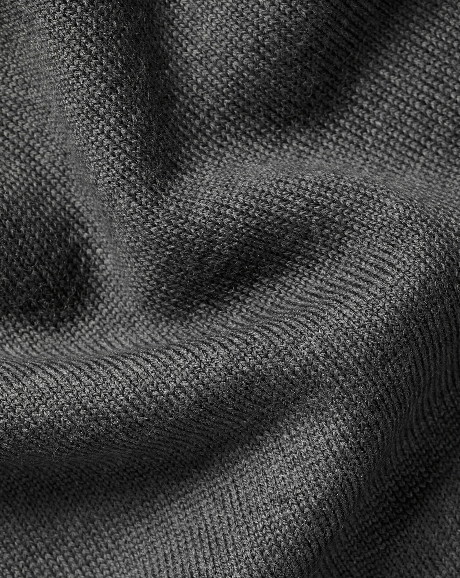 Pure Merino Crew Neck Sweater - Gray
