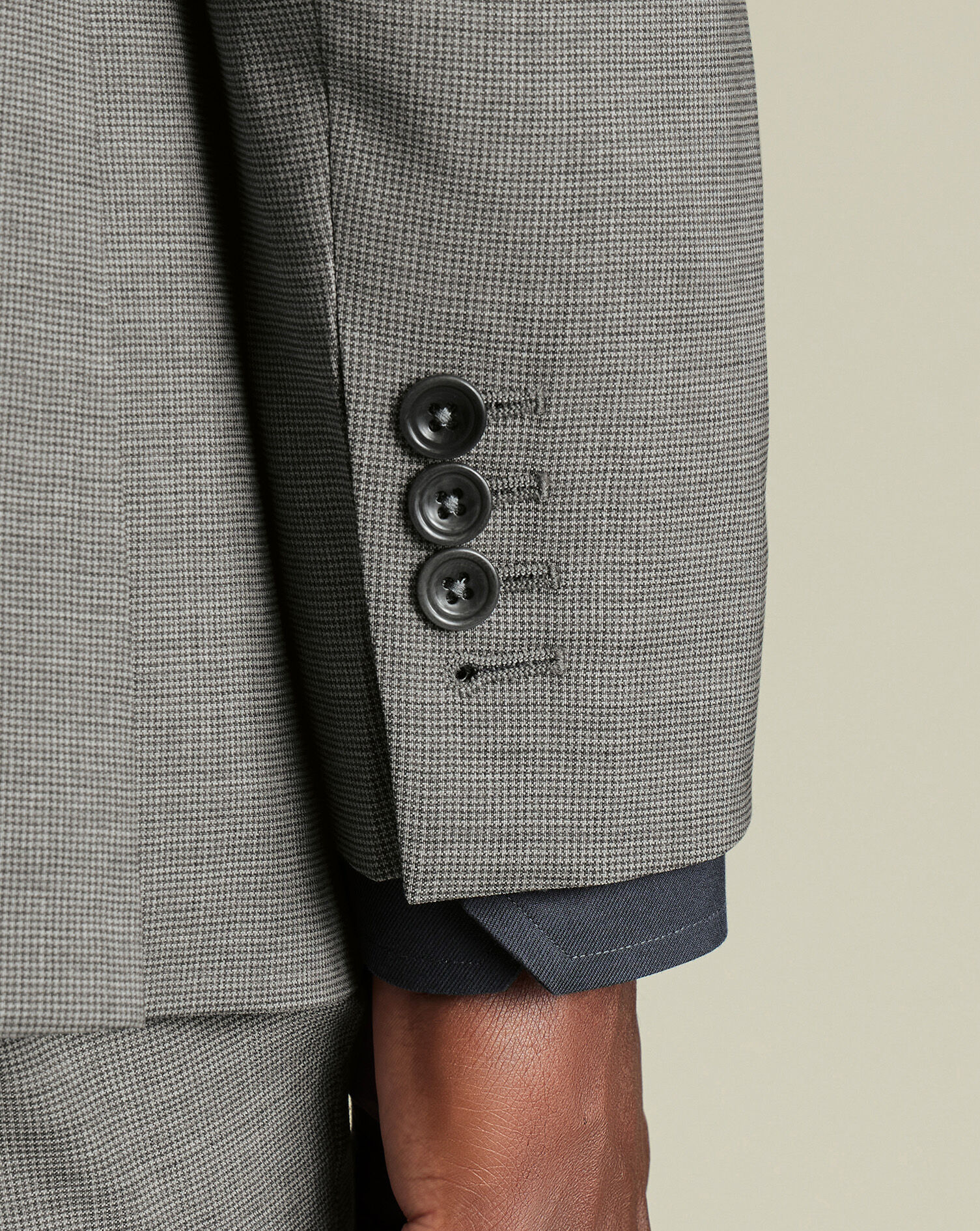 Puppytooth Italian Suit - Gray