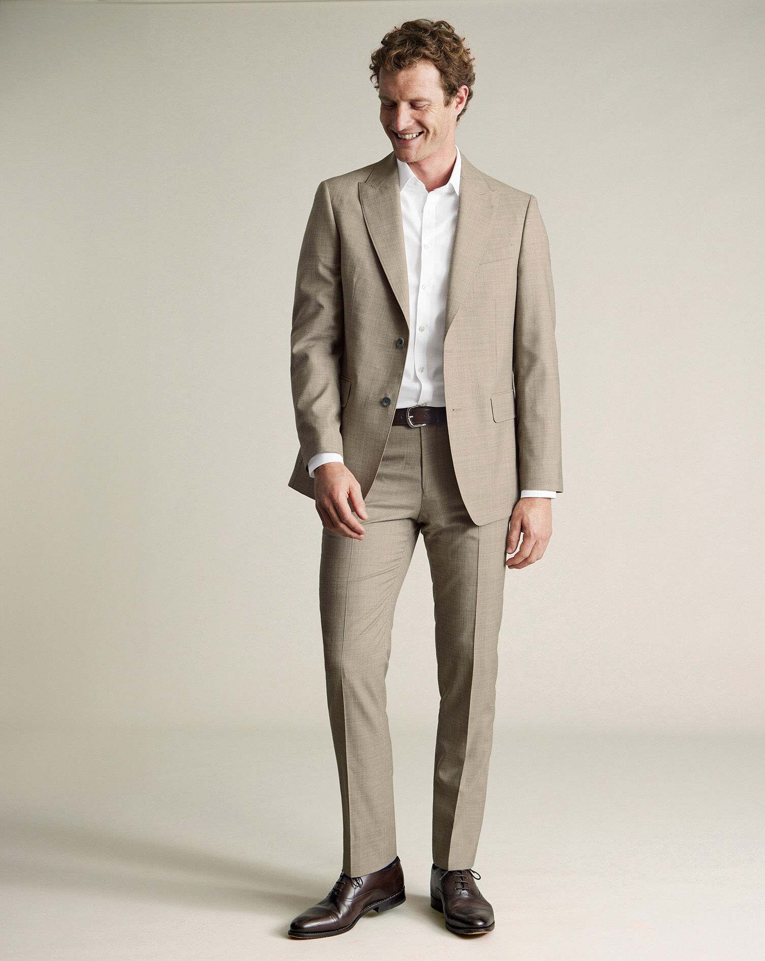 Ultimate Performance Sharkskin Suit Pants - Limestone