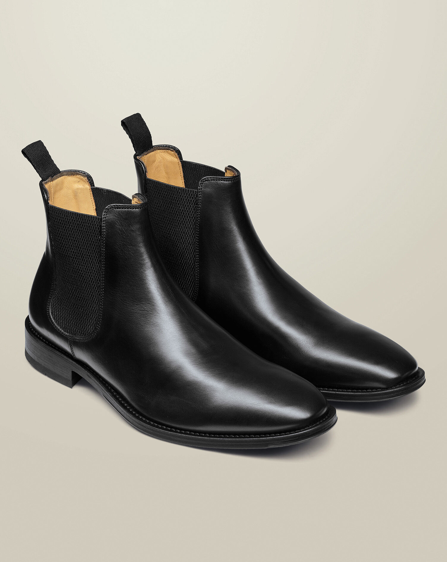 Leather Chelsea Boots - Black