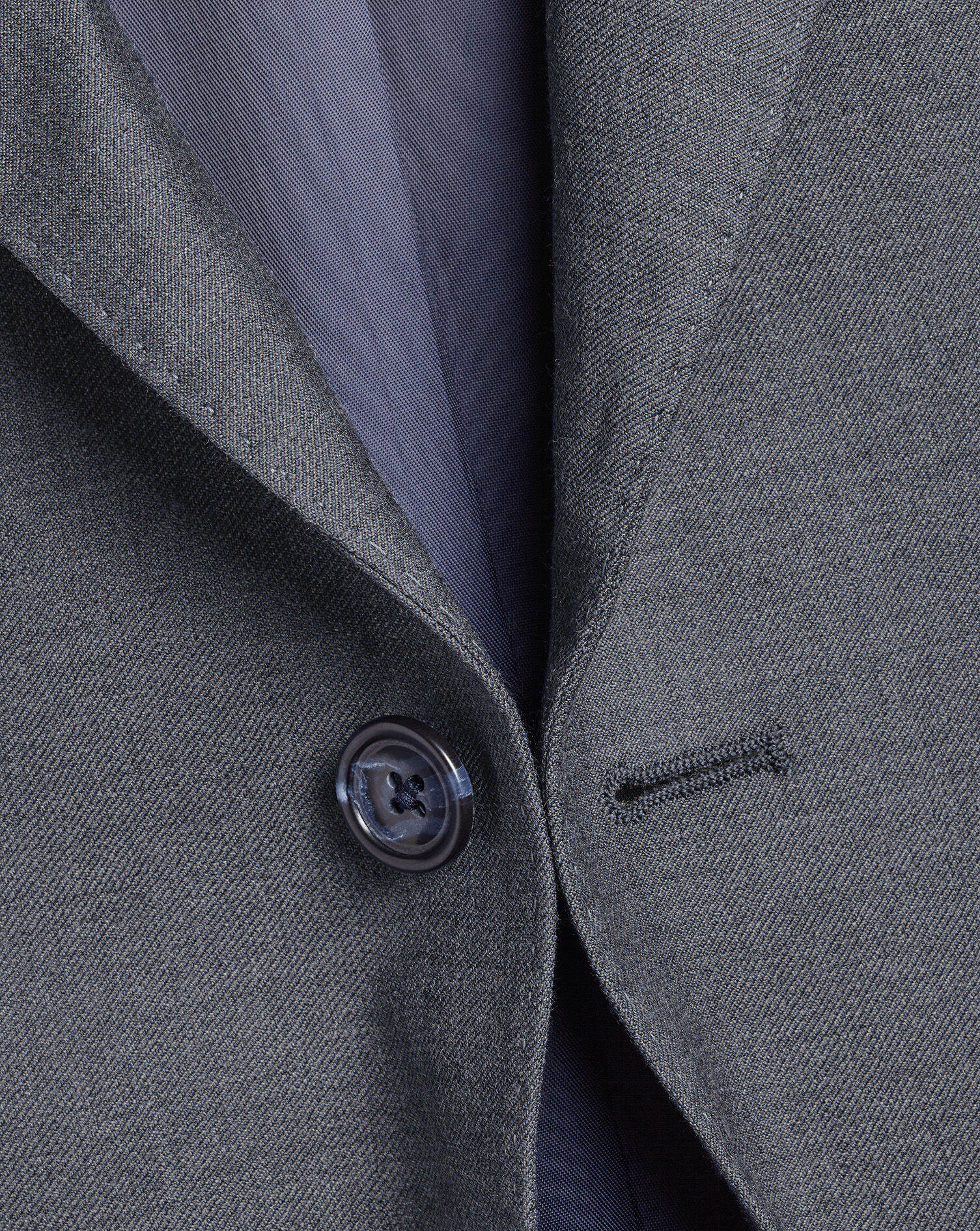 Natural Stretch Twill Suit - Airforce Blue