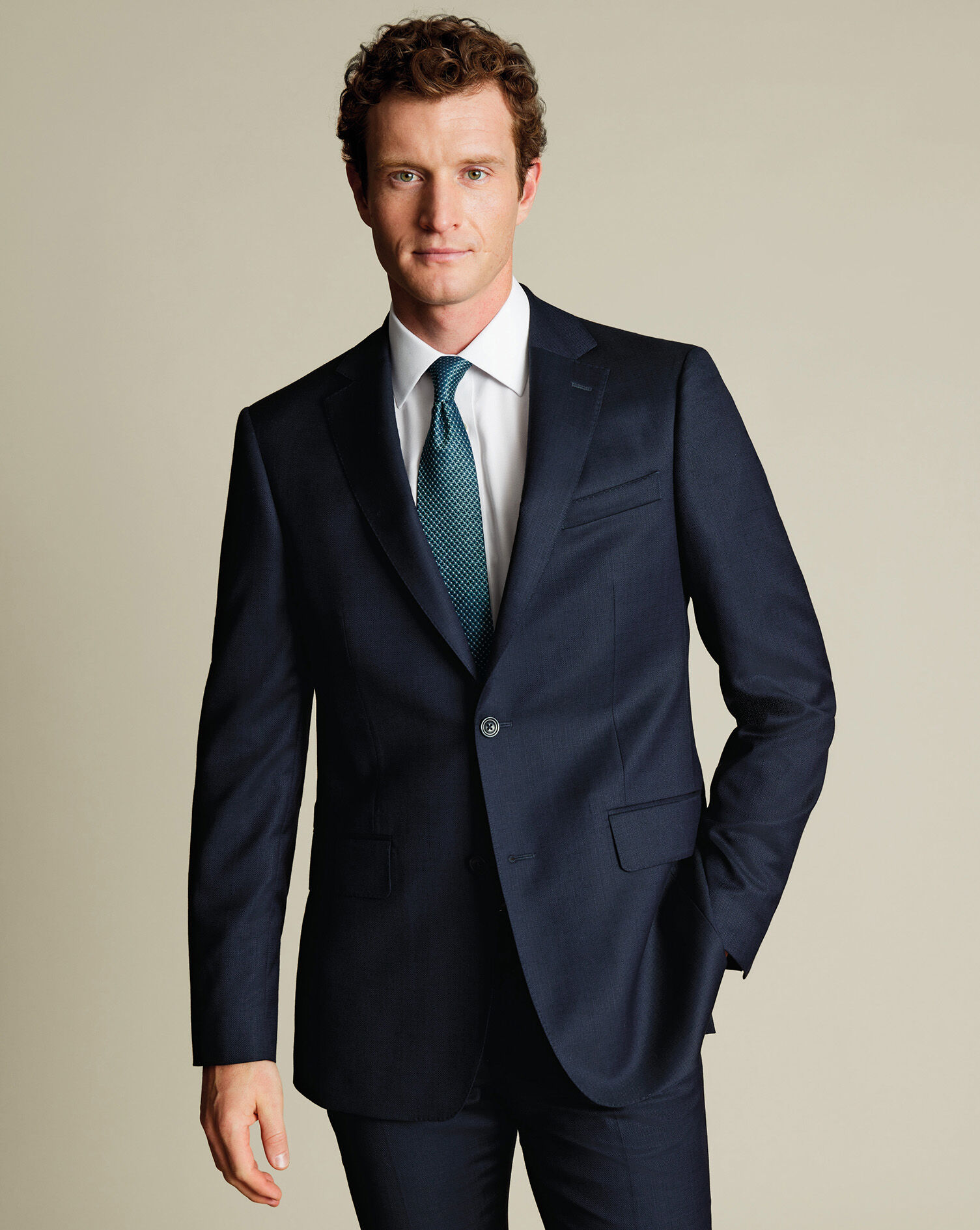 Italian Luxury Suit Jacket - Dark Navy