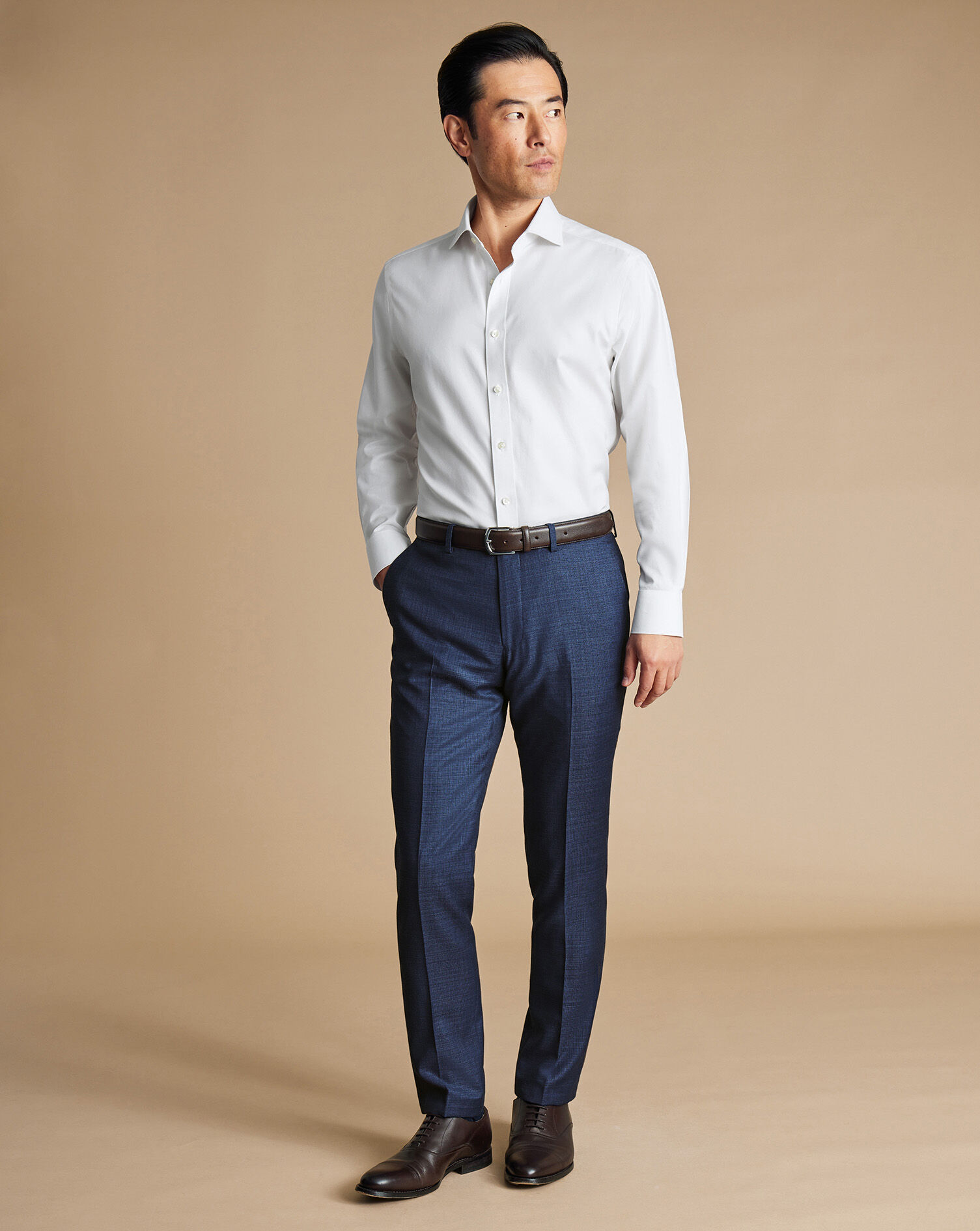 Italian Luxury Suit Pants - Indigo Blue