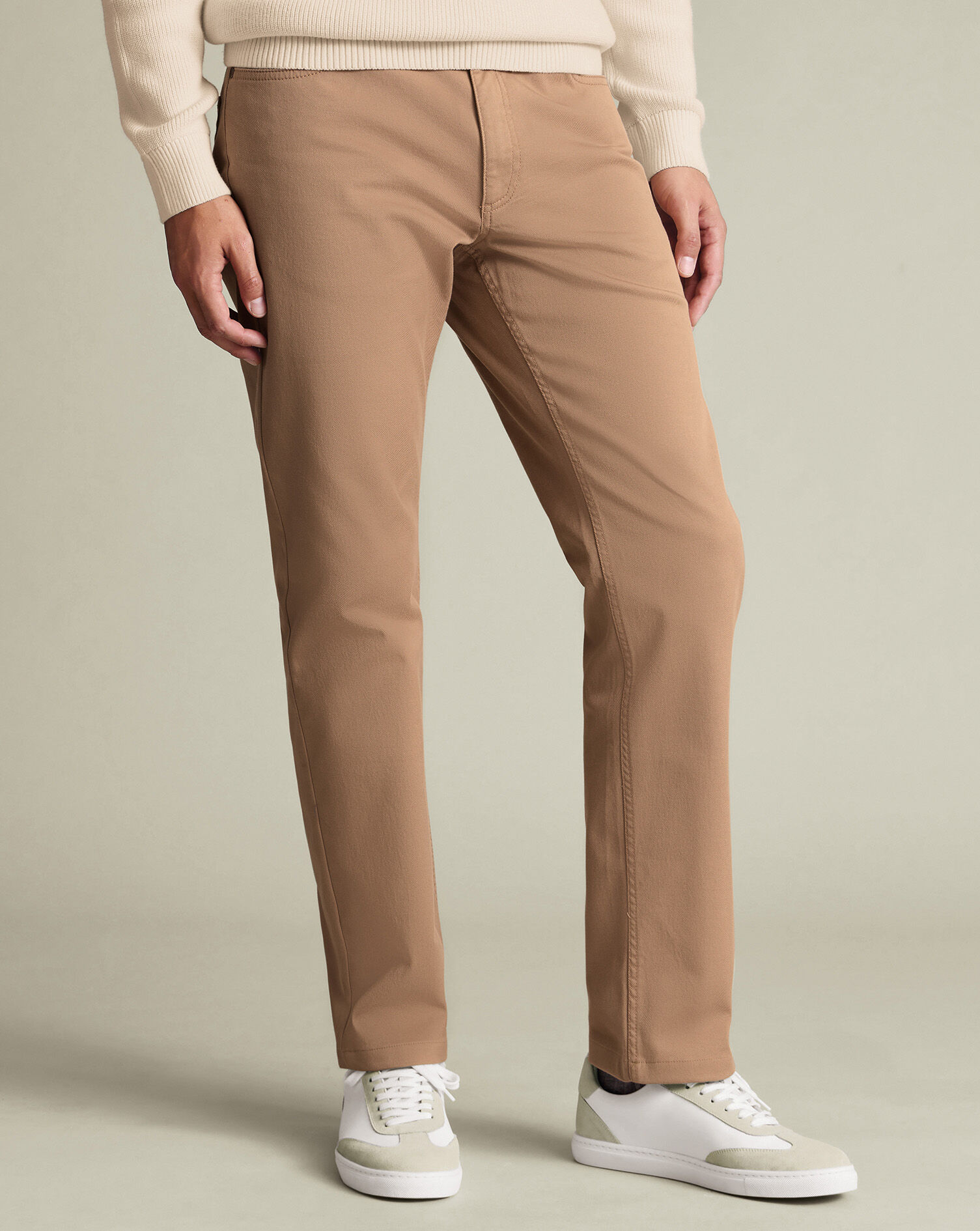 5 Pocket Jeans - Tan