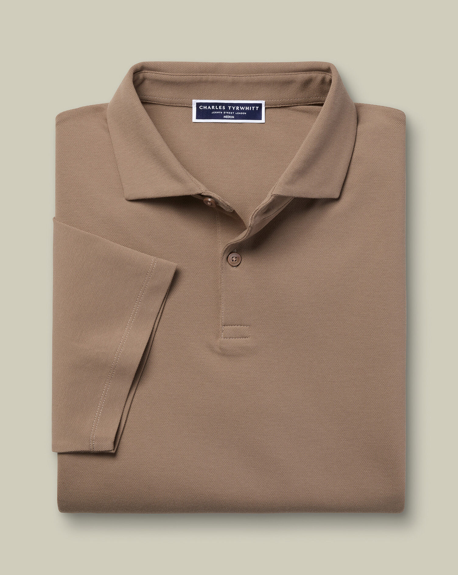 Smart Pique Polo - Camel