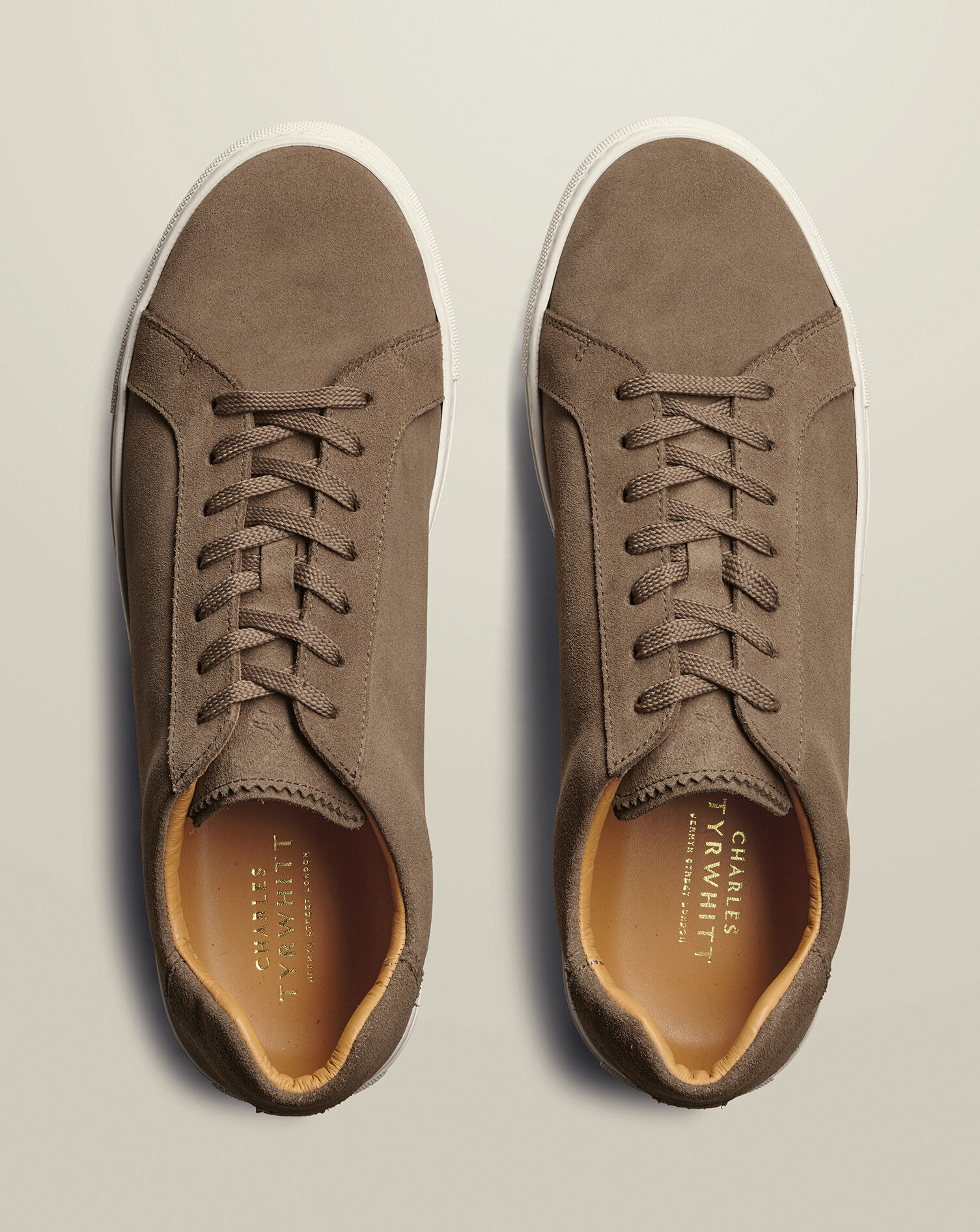 Suede Sneakers - Taupe