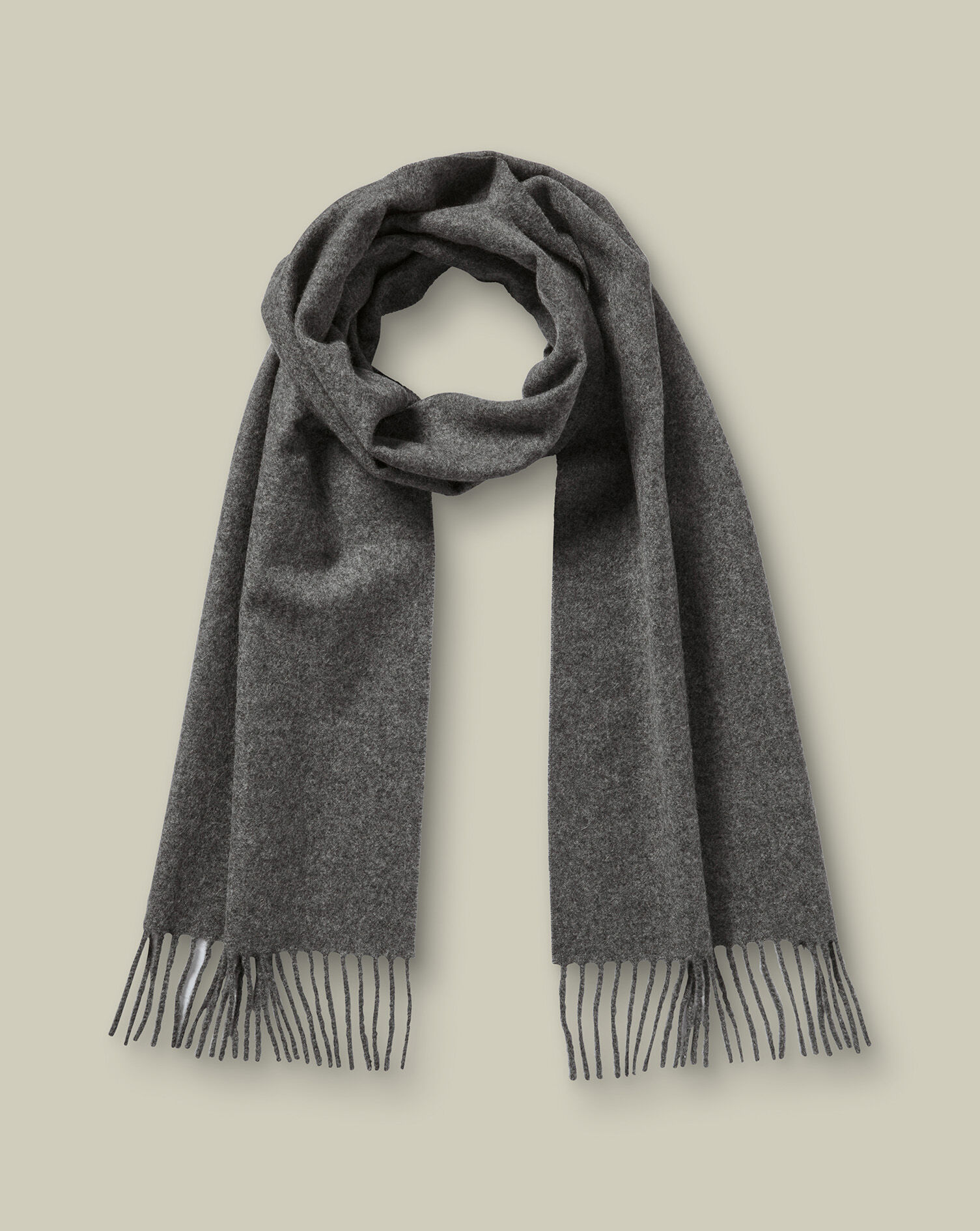 Cashmere Scarf - Mid Gray