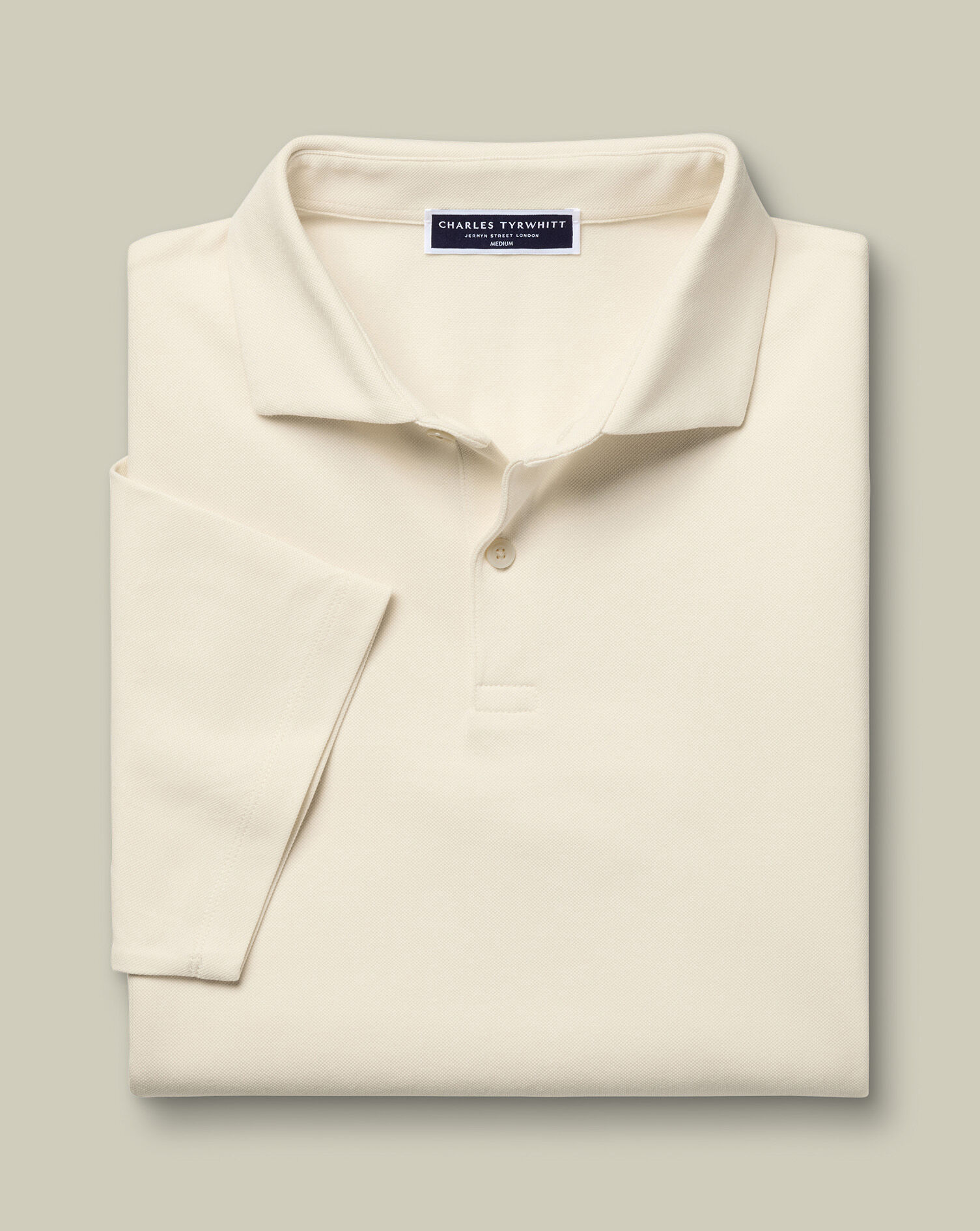 Smart Pique Polo - Cream