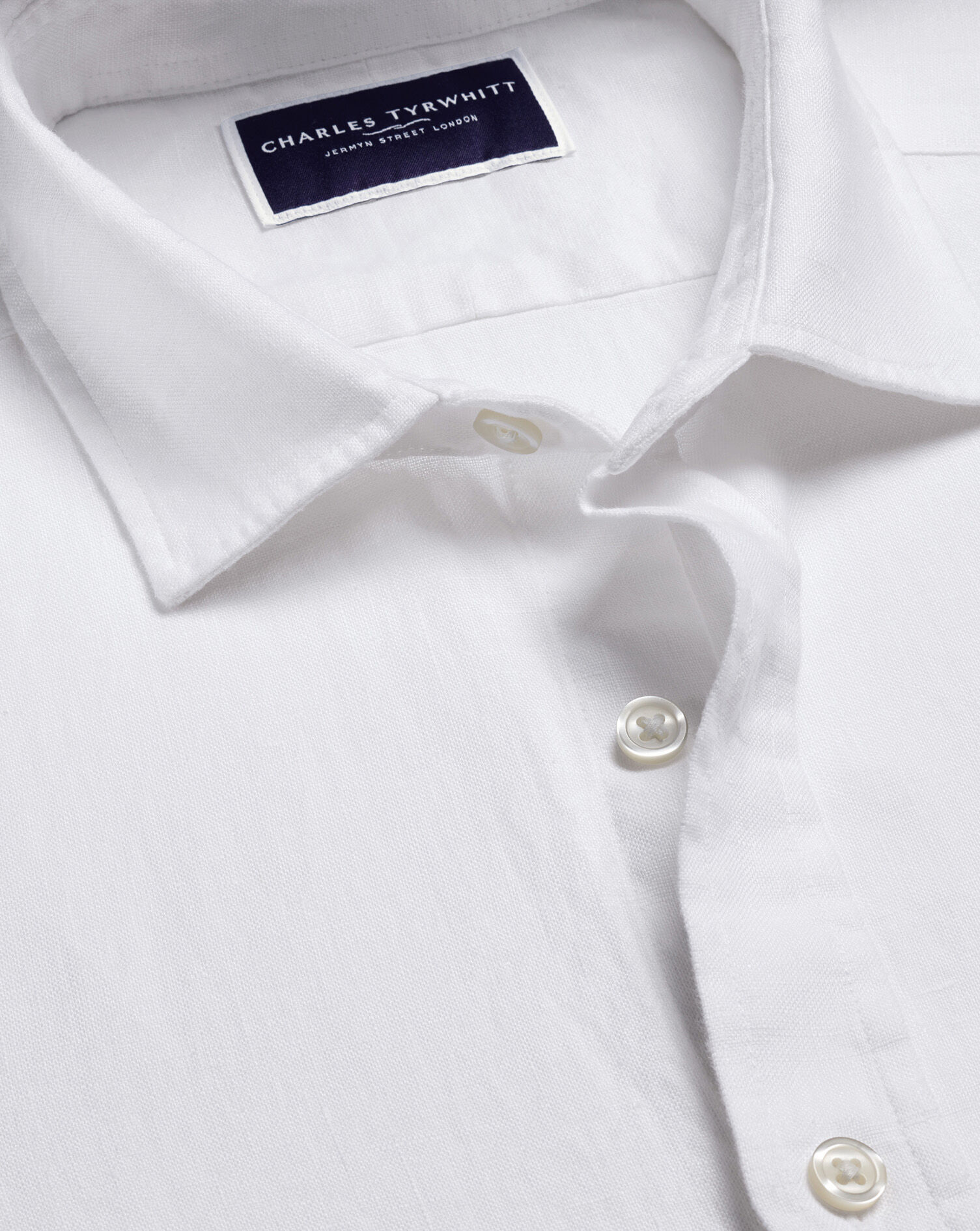 Pure Linen Shirt - White