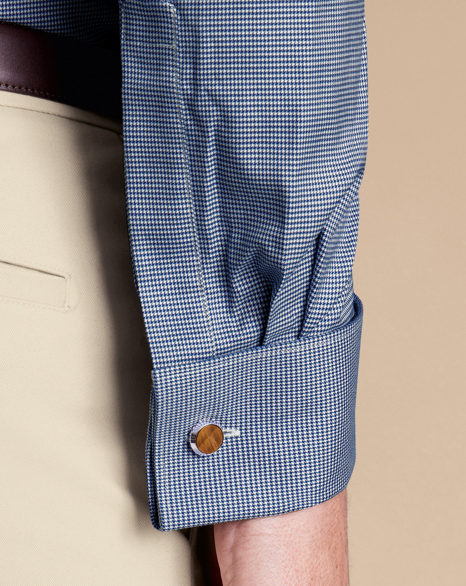 Luxury Puppytooth Shirt - Royal Blue
