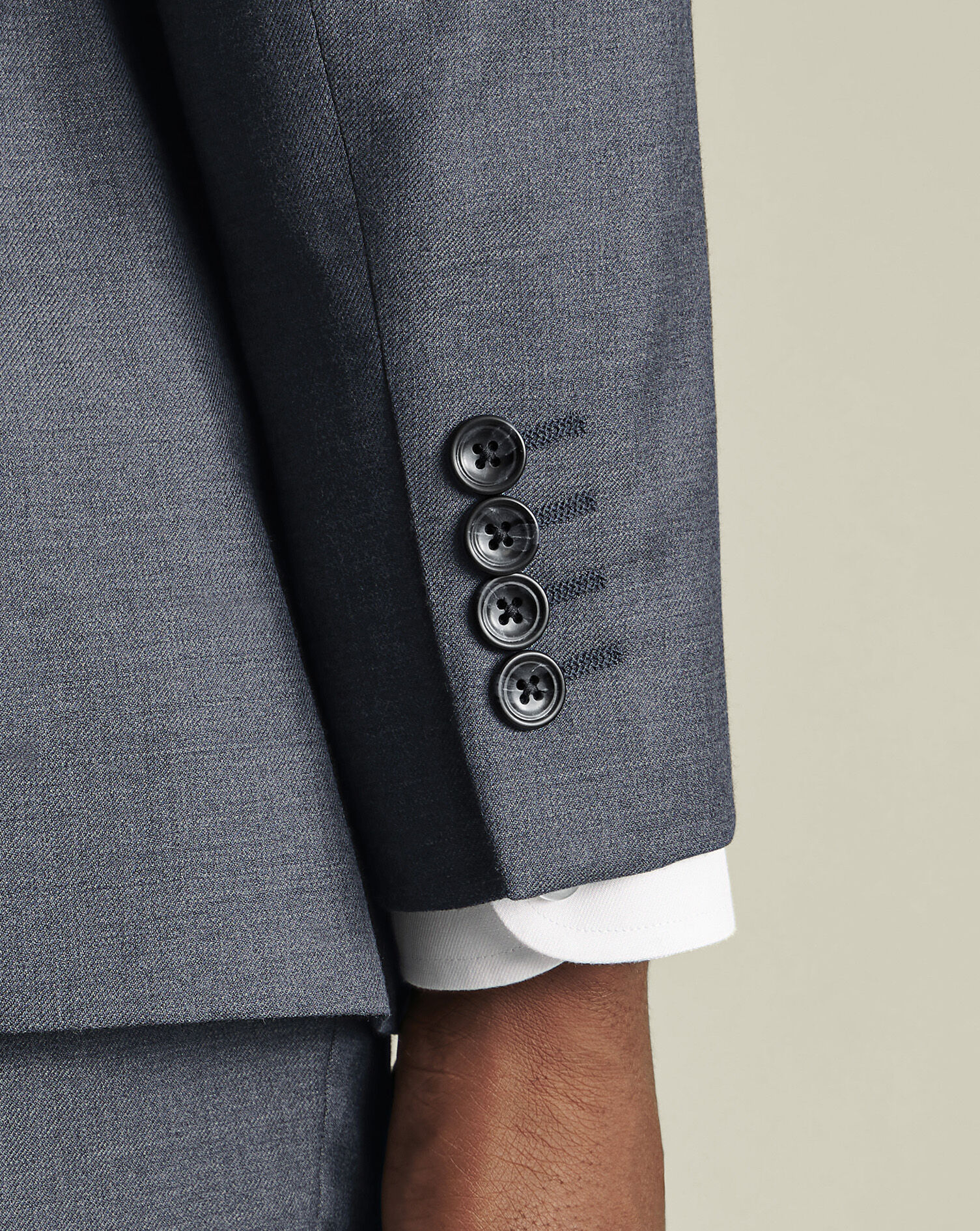 Natural Stretch Twill Suit - Airforce Blue