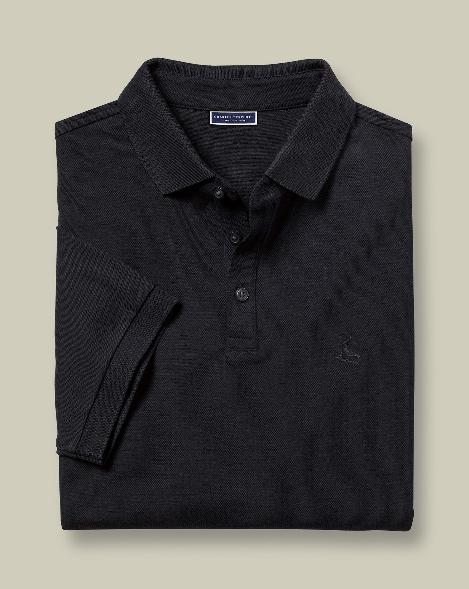 Pique Polo - Black