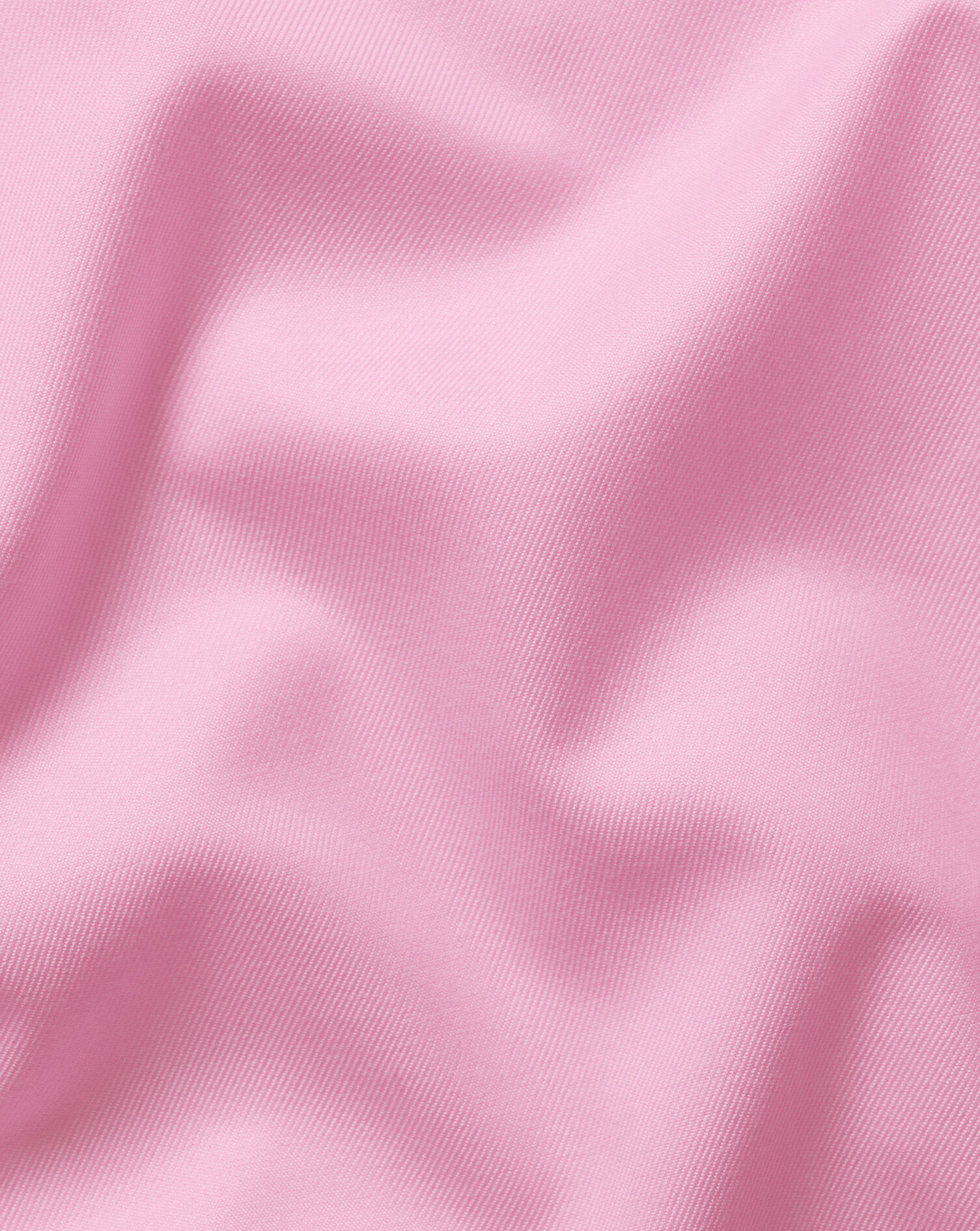 Spread Collar Non-Iron Twill Shirt - Pink