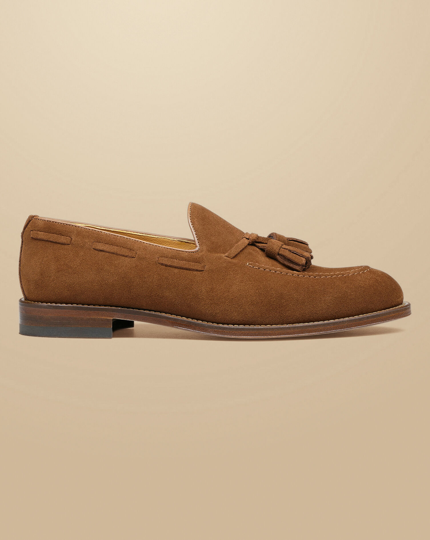 Suede Tassel Loafers - Chestnut Brown