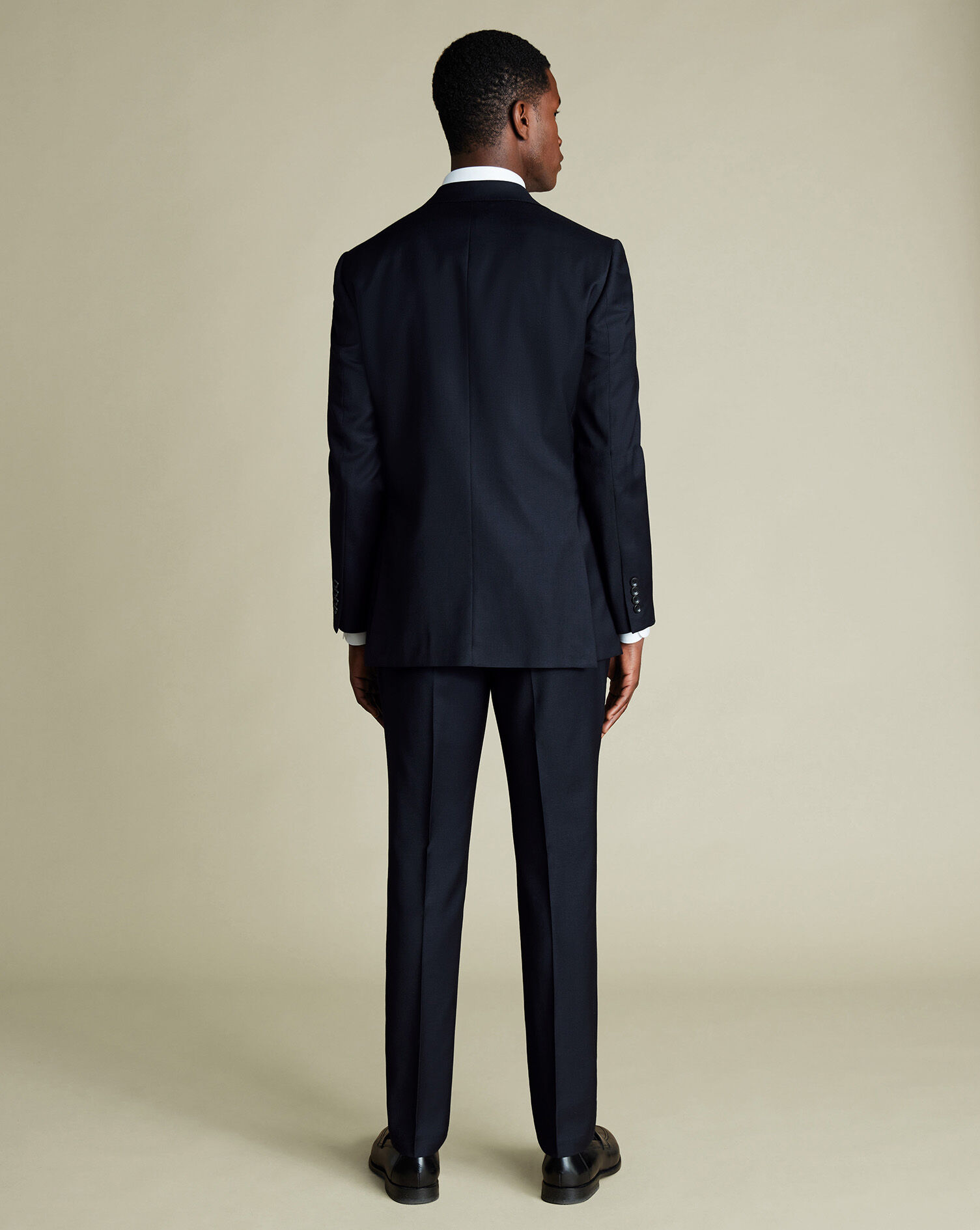 Natural Stretch Twill Suit - Navy