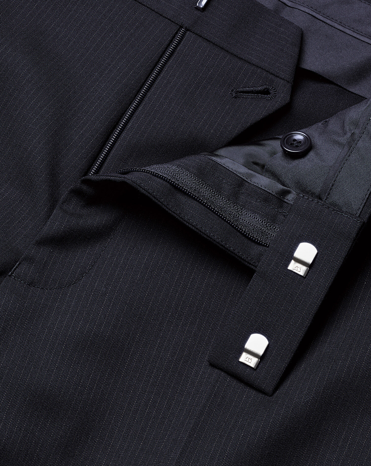 Stripe Suit Pants - Navy