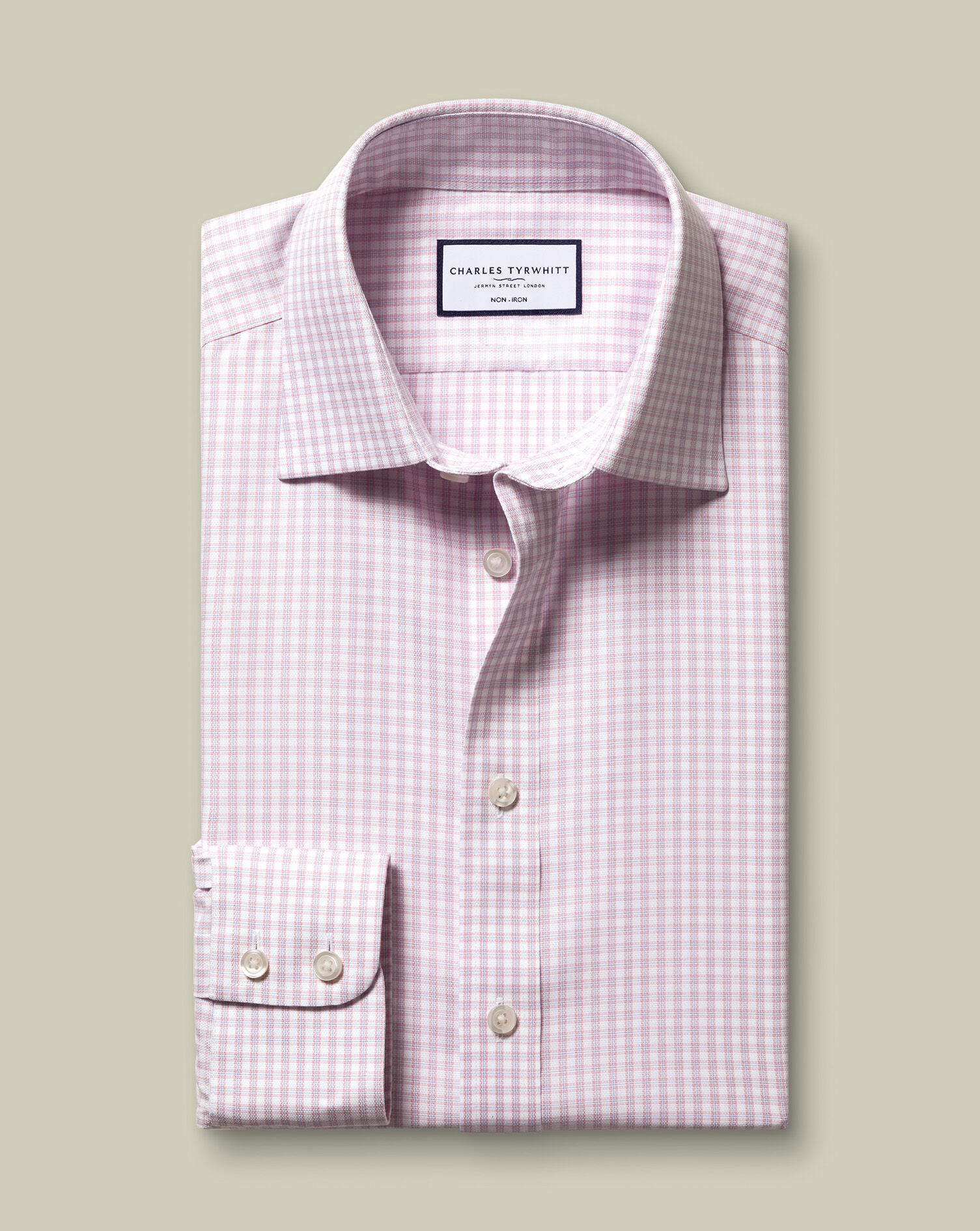 Non-Iron Royal Oxford Check Shirt - Pink