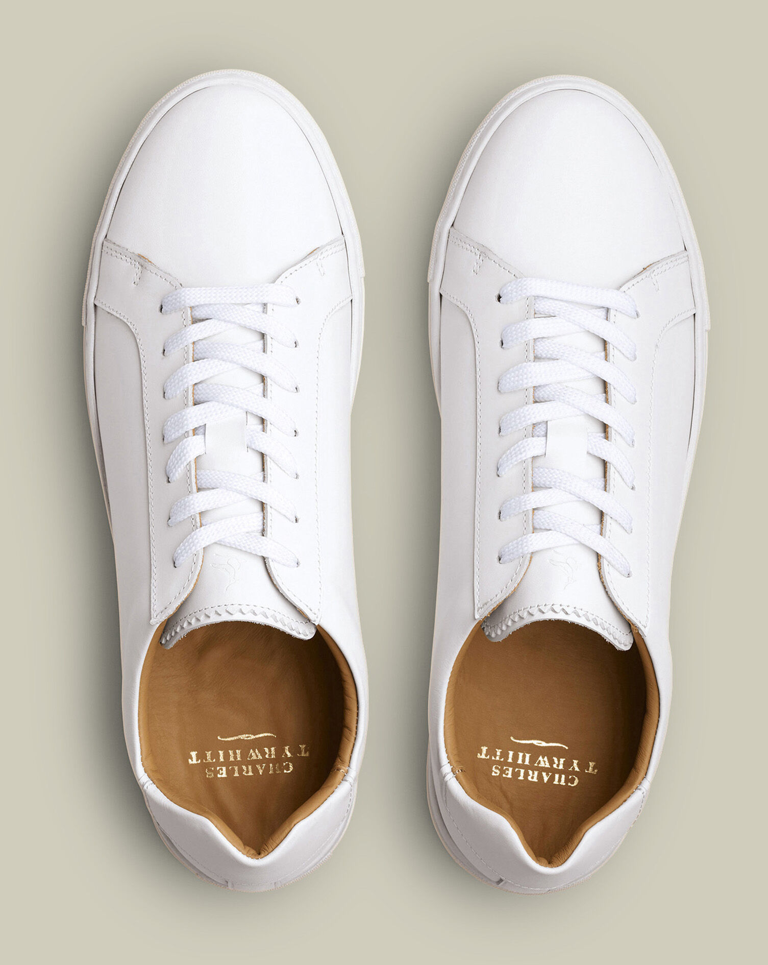 Leather Sneakers - White