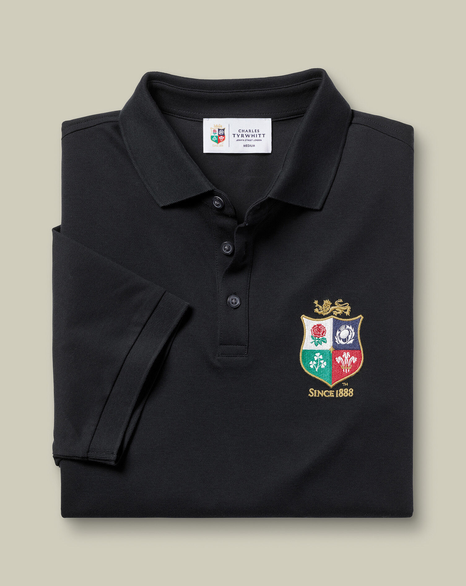 The Lions Pique Polo - Black