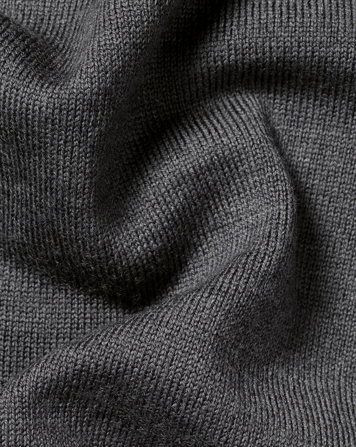 Merino Turtleneck Sweater - Gray
