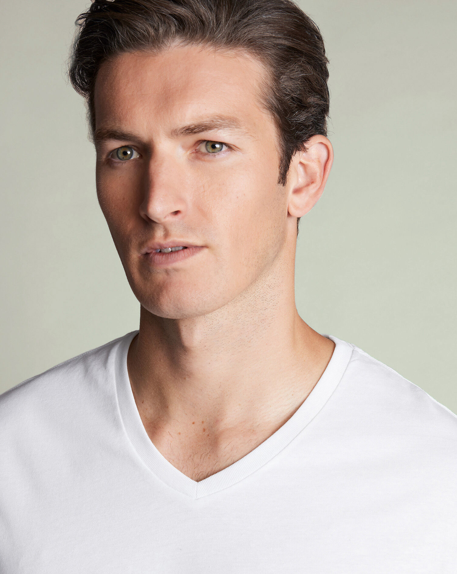 2 Pack V-Neck Cotton T-Shirt - White