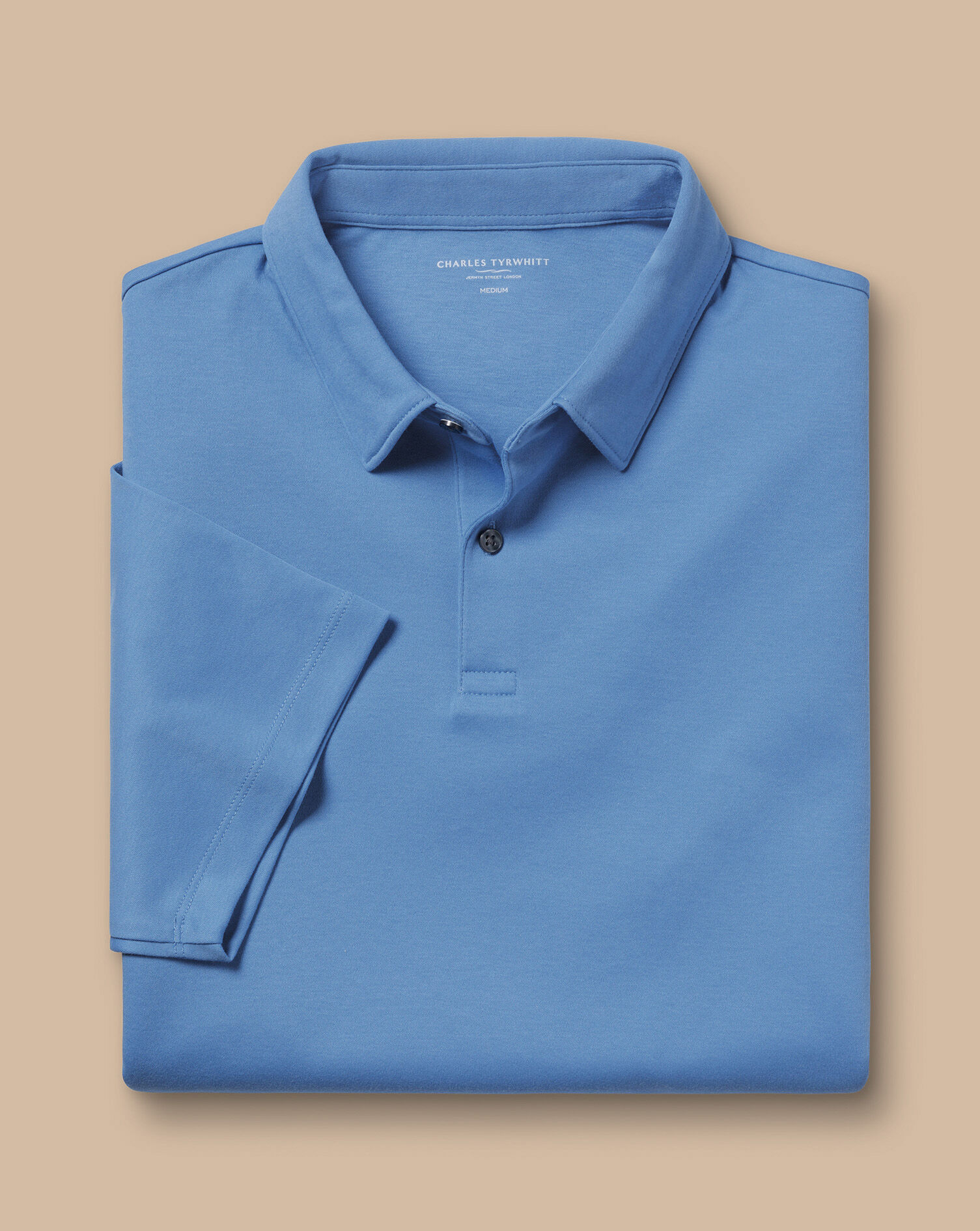 Performance Smart Jersey Polo - Ocean Blue