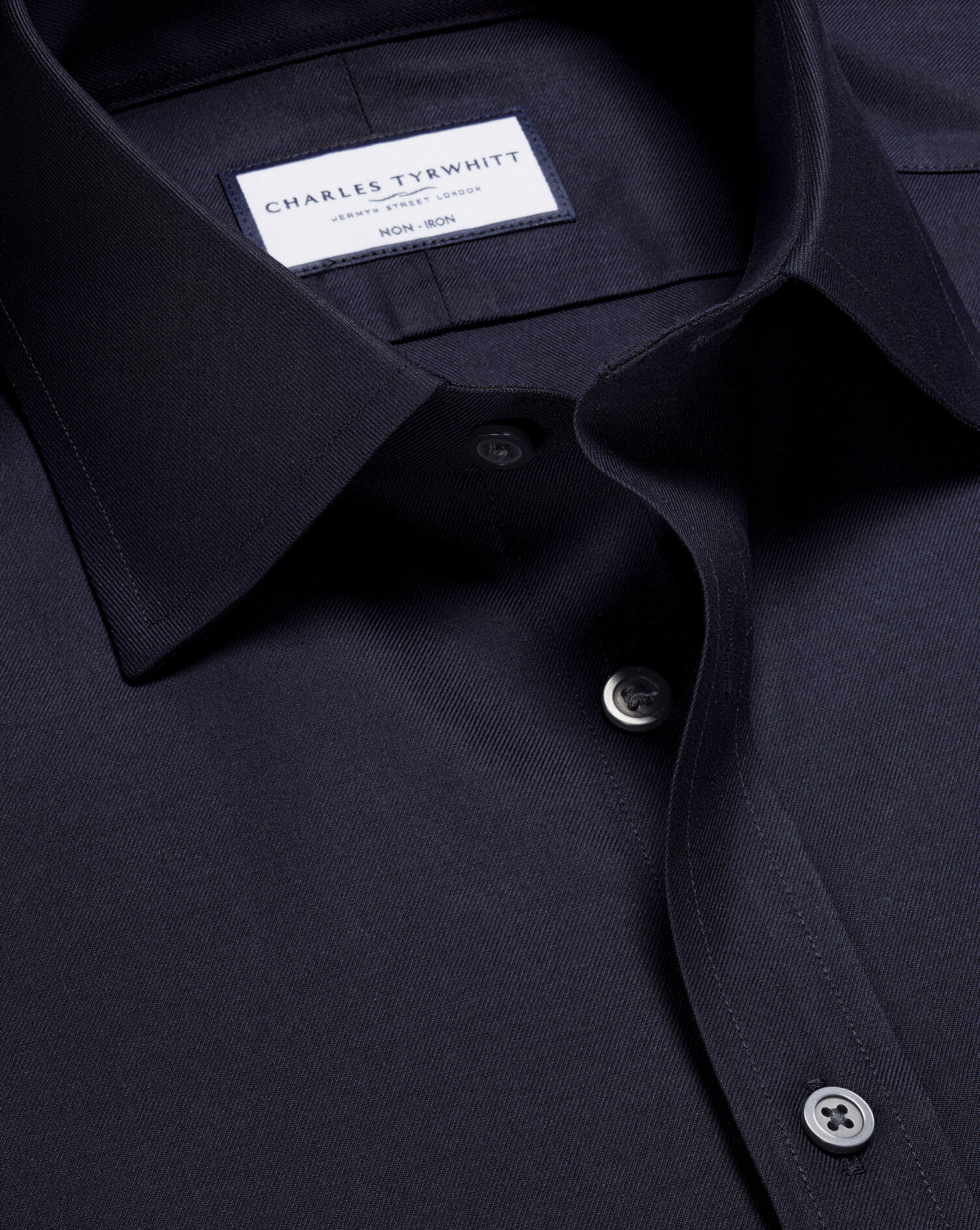 Non-Iron Twill Shirt - Navy