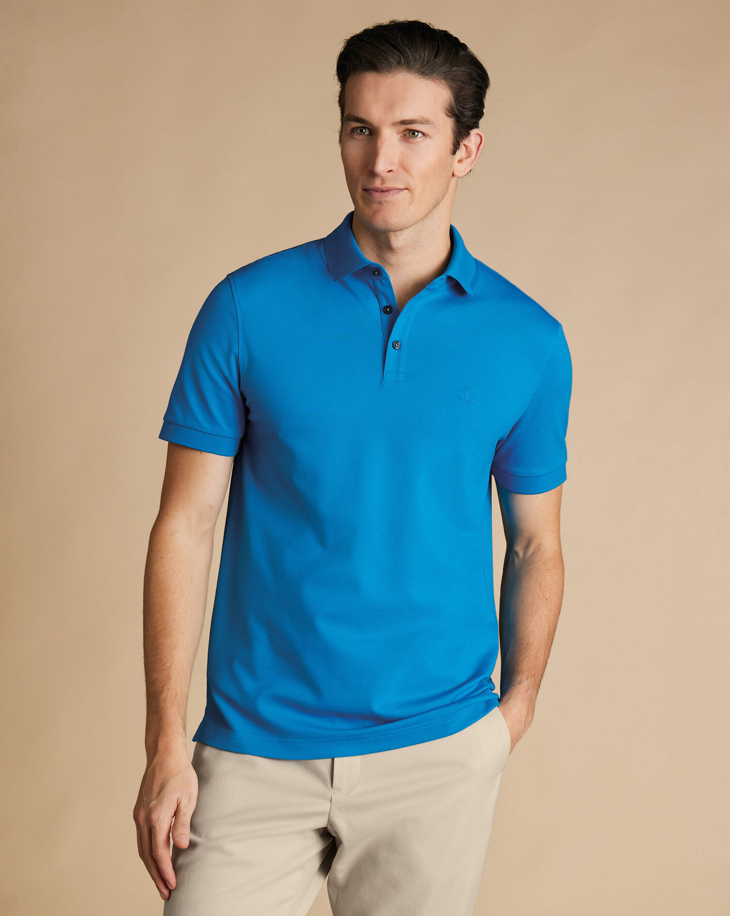 Pique Polo - Bright Blue