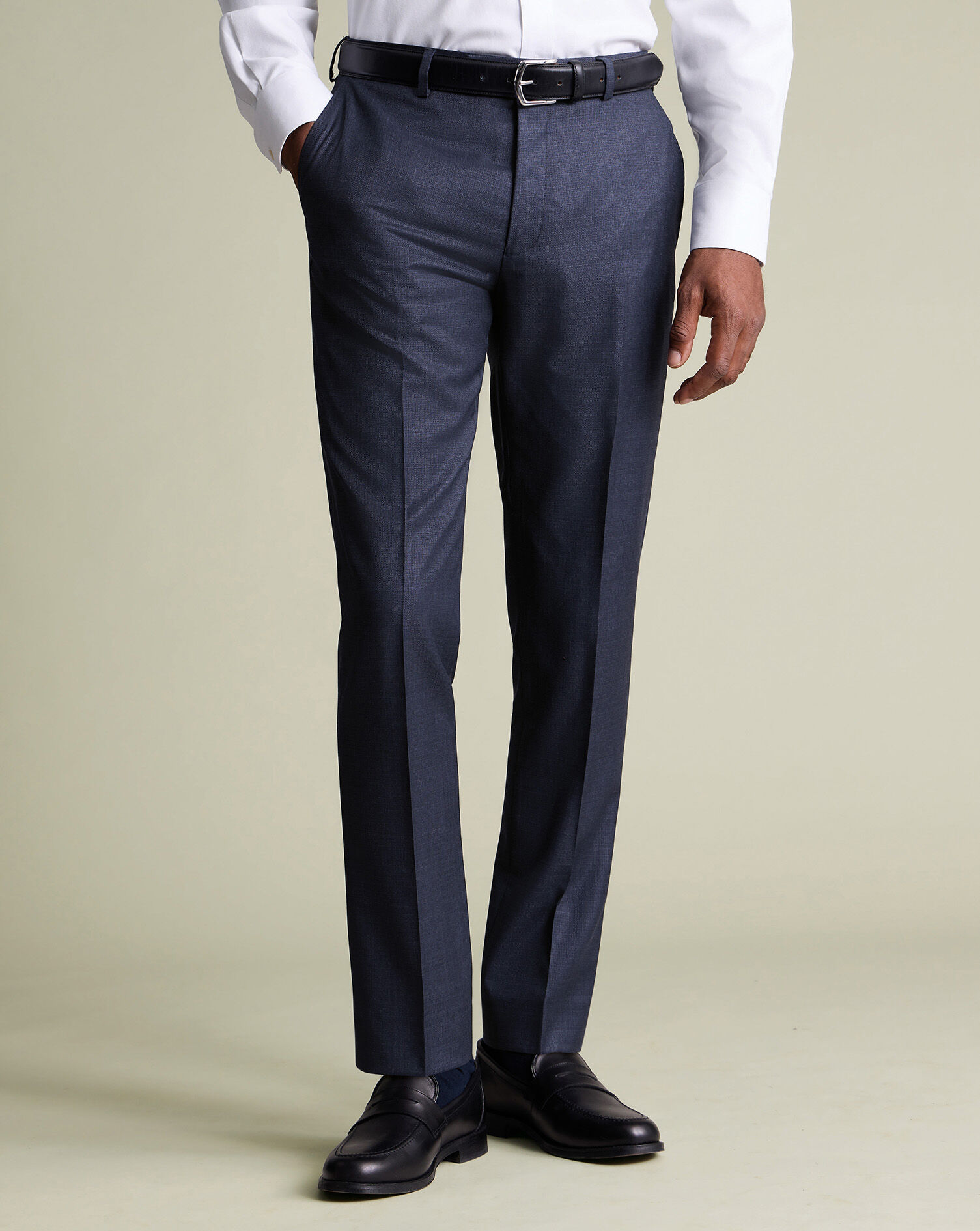 Luxury Italian Suit - Ink blue