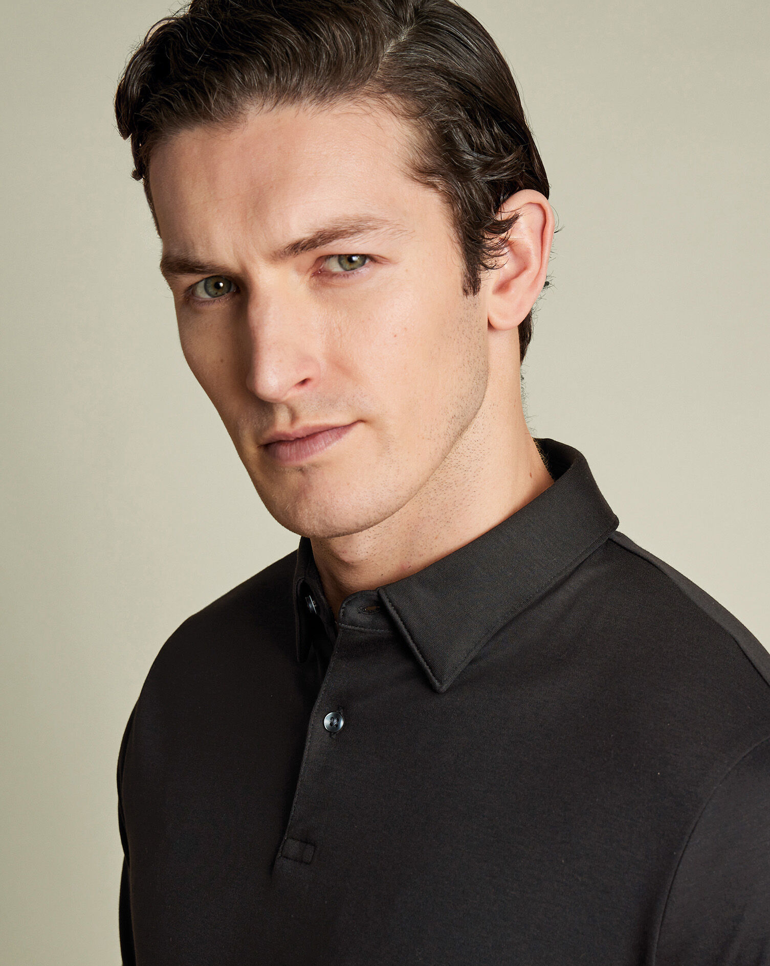 Smart Jersey Polo - Black