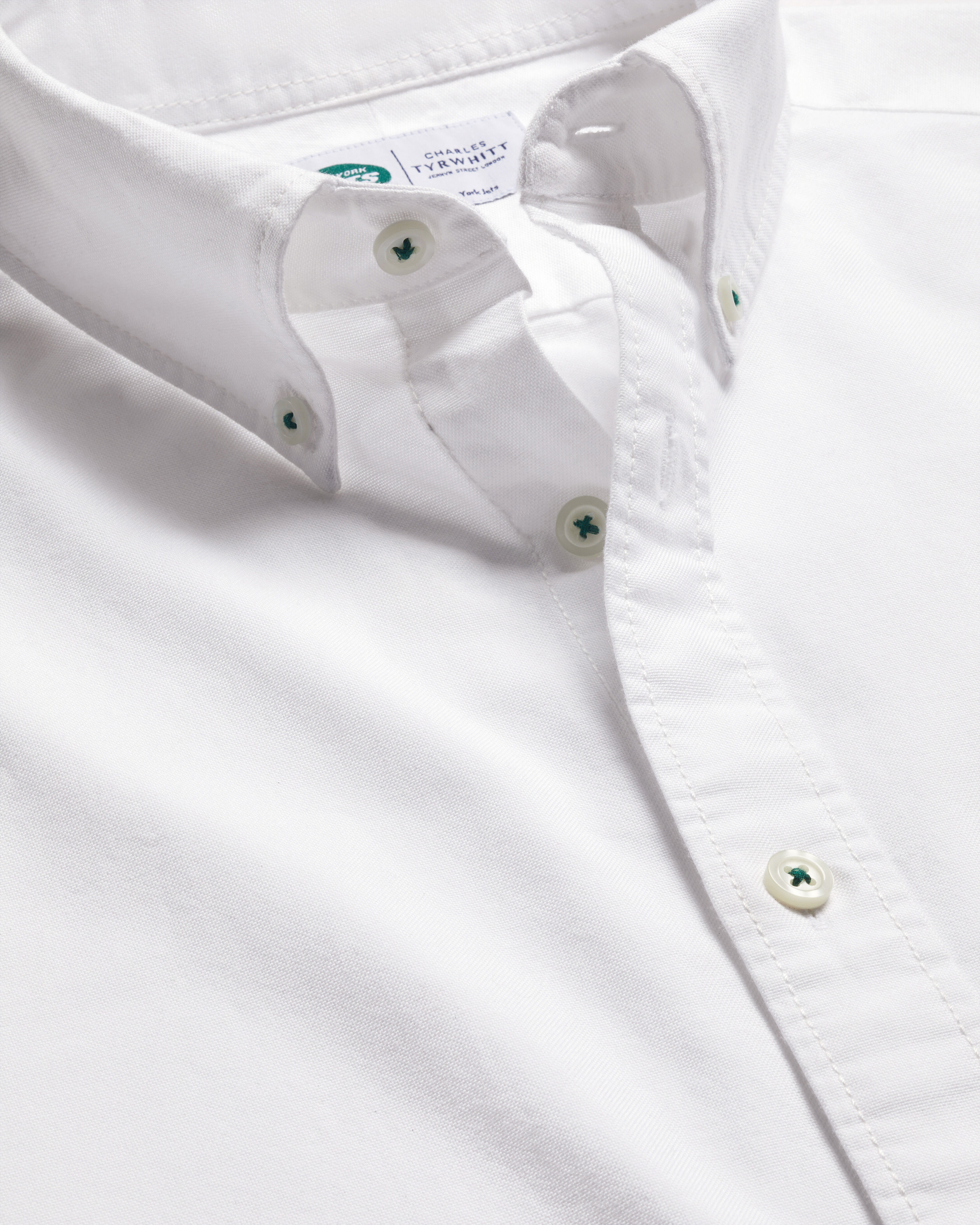 New York Jets Washed Oxford Shirt - White