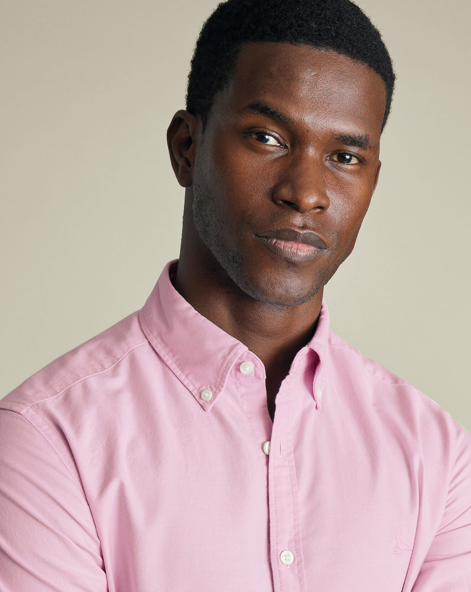 Stretch Washed Oxford Shirt - Pink