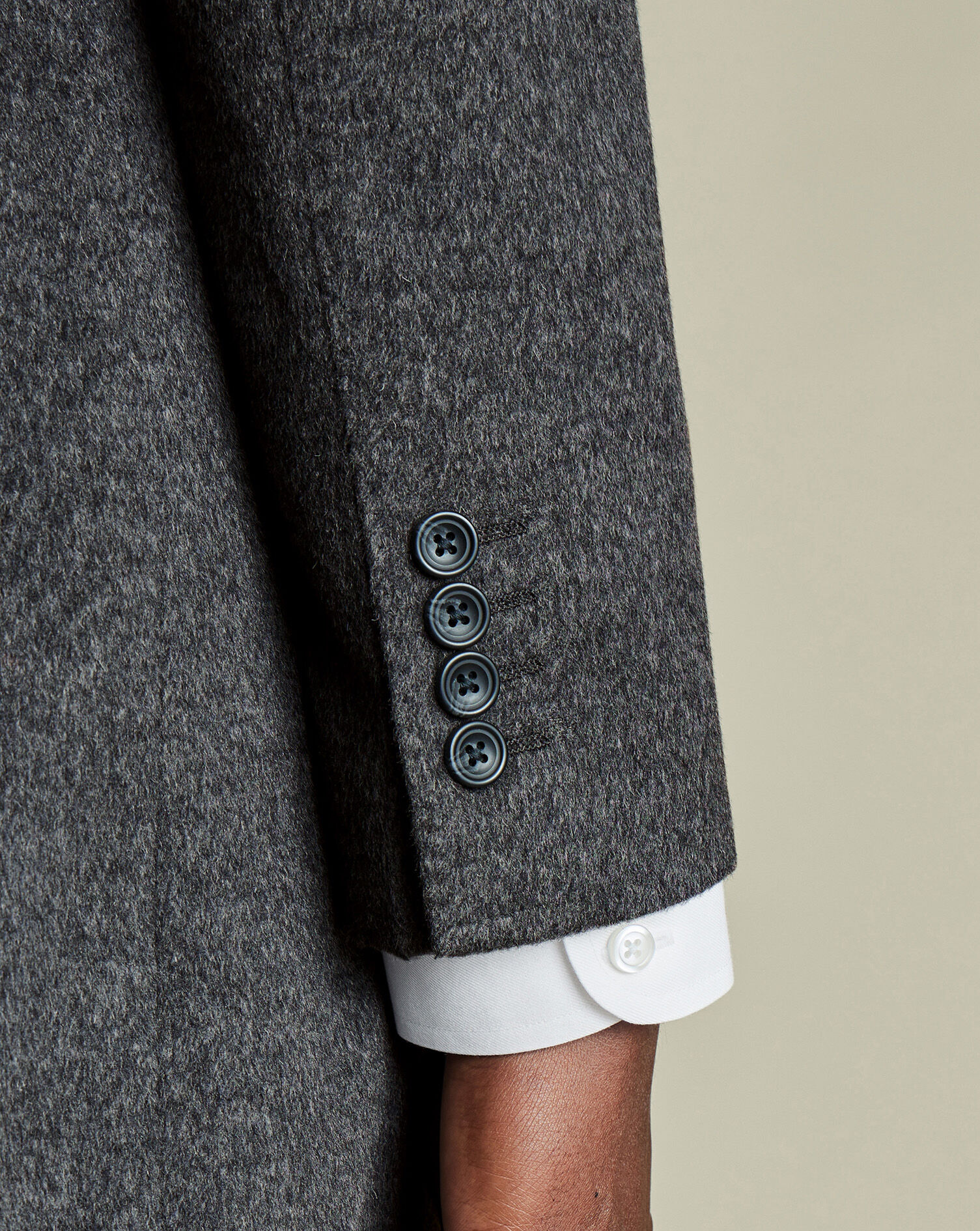 Wool Overcoat - Dark Gray