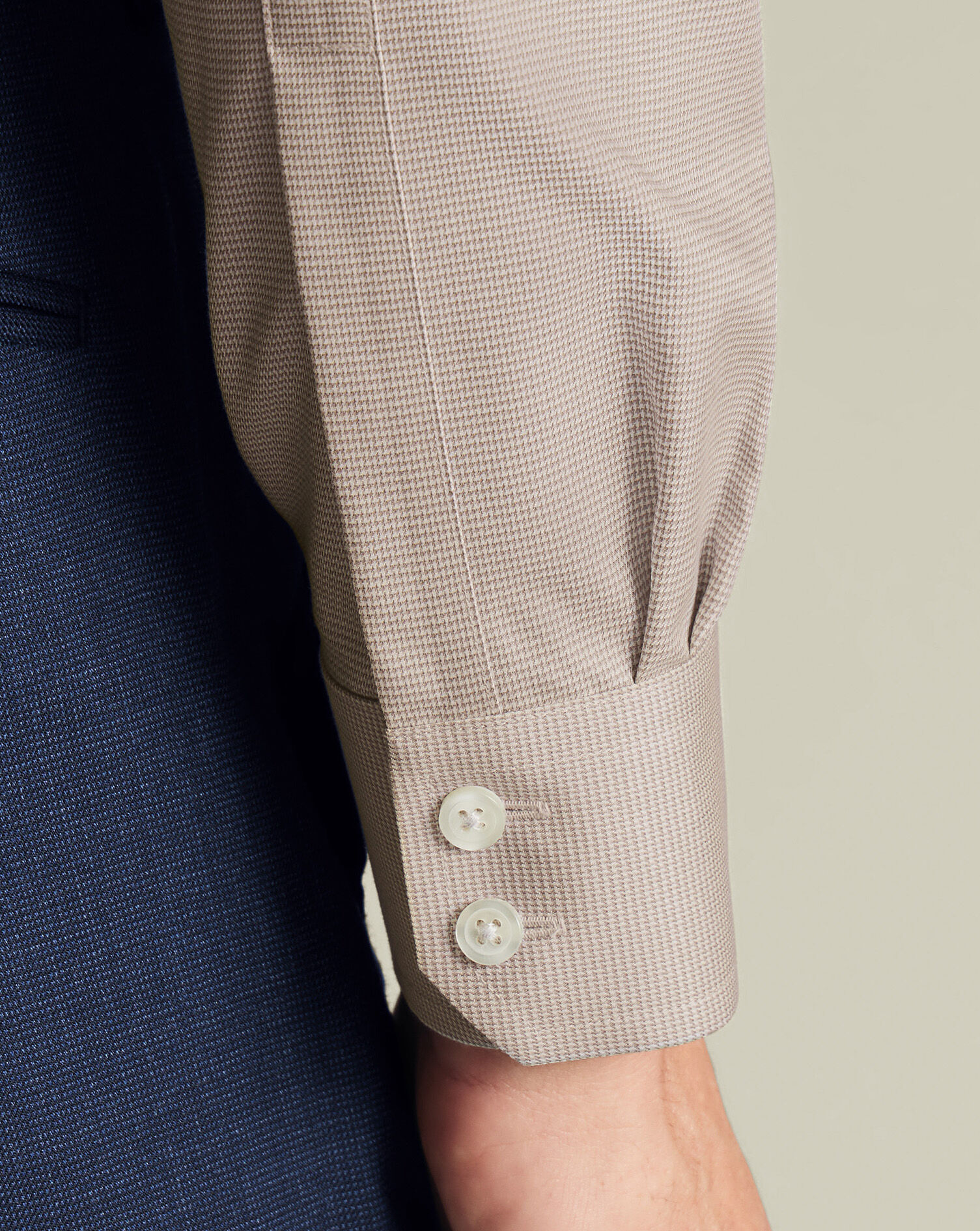 Non-Iron Westminster Weave Shirt - Mocha Brown