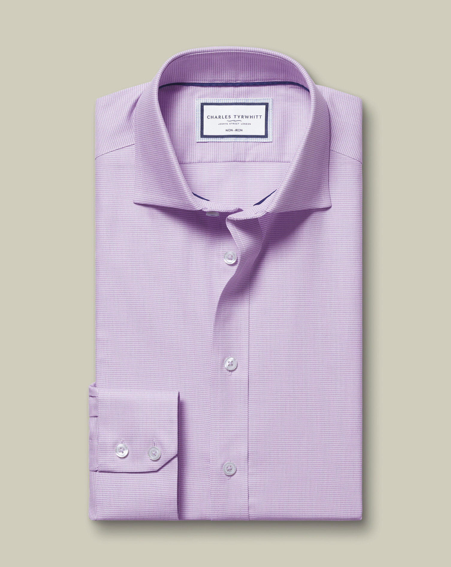 Non-Iron Westminster Weave Shirt - Lilac