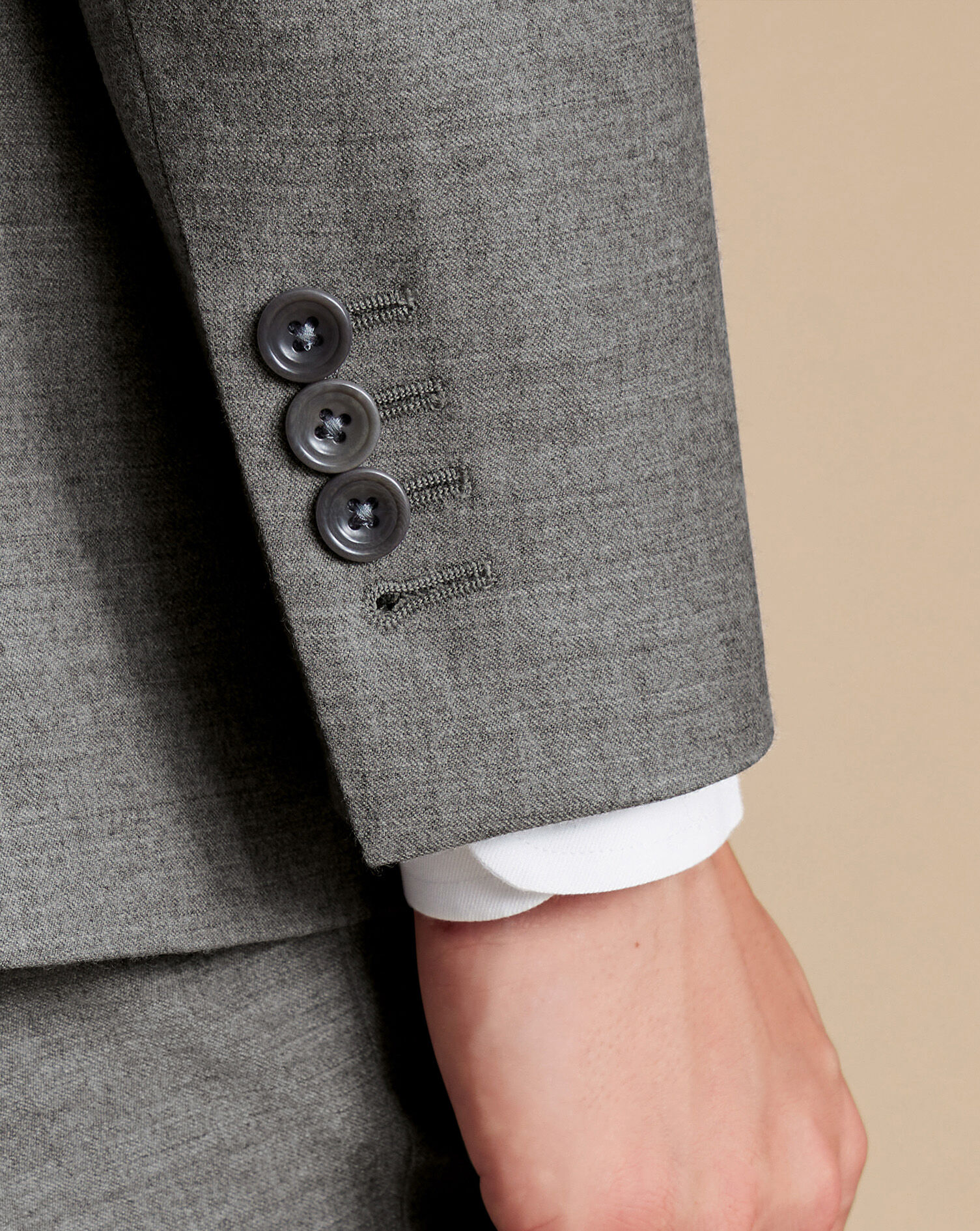 Italian Flannel Suit - Gray
