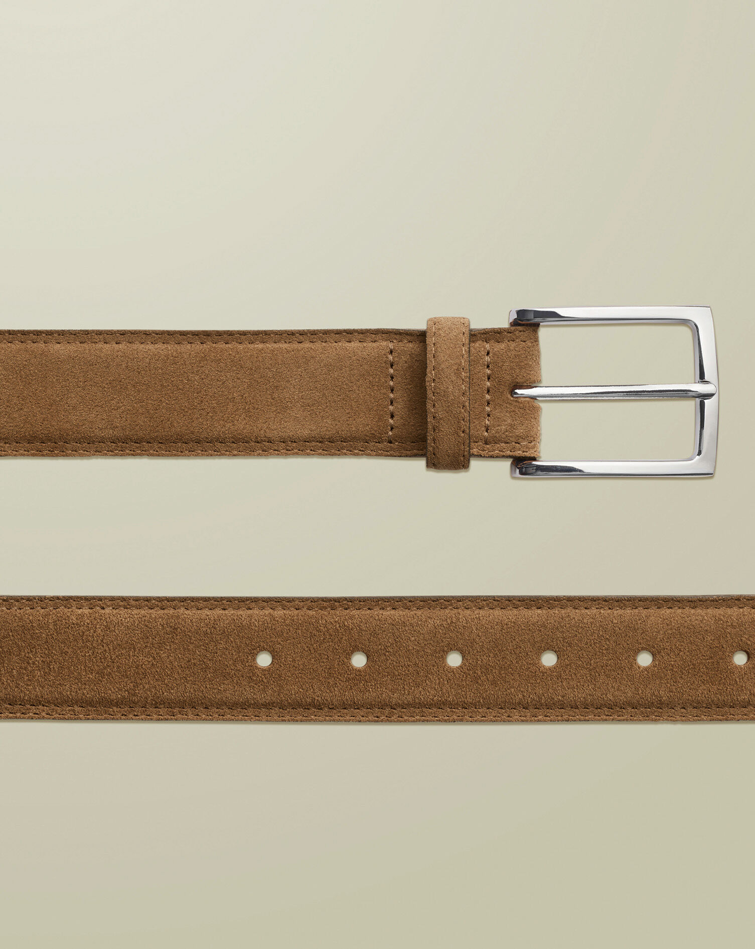 Suede Belt - Tobacco Brown