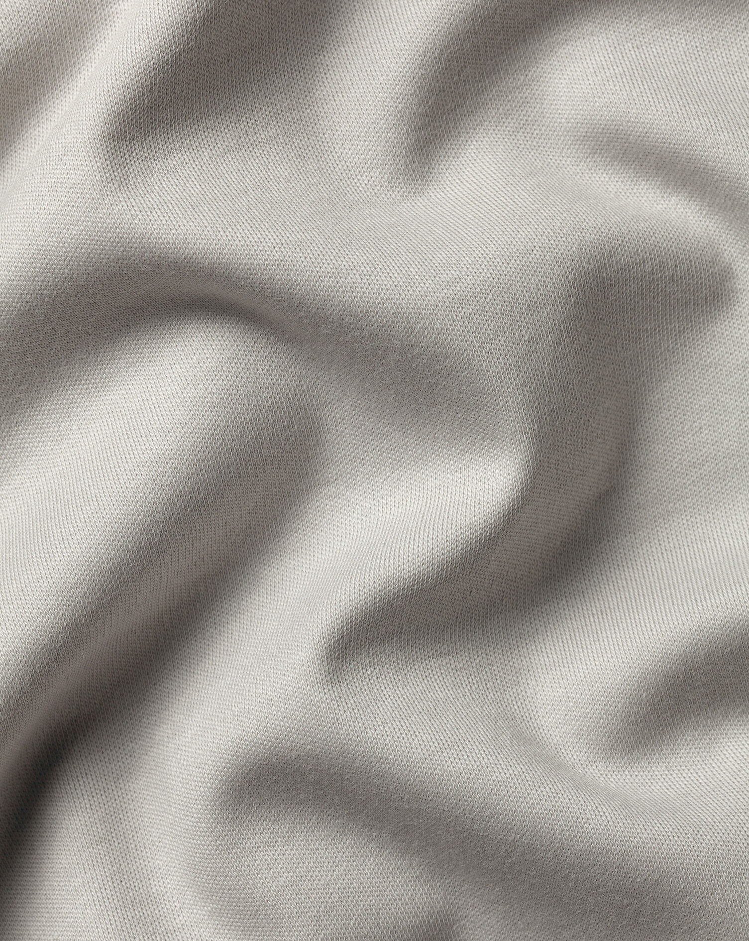 Long Sleeve Jersey Polo - Silver Grey