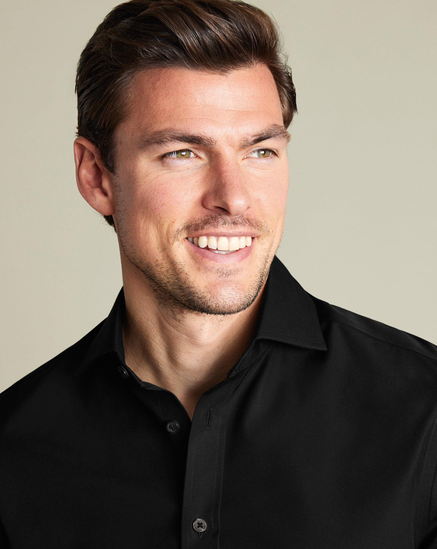 Non-Iron Poplin Shirt - Black